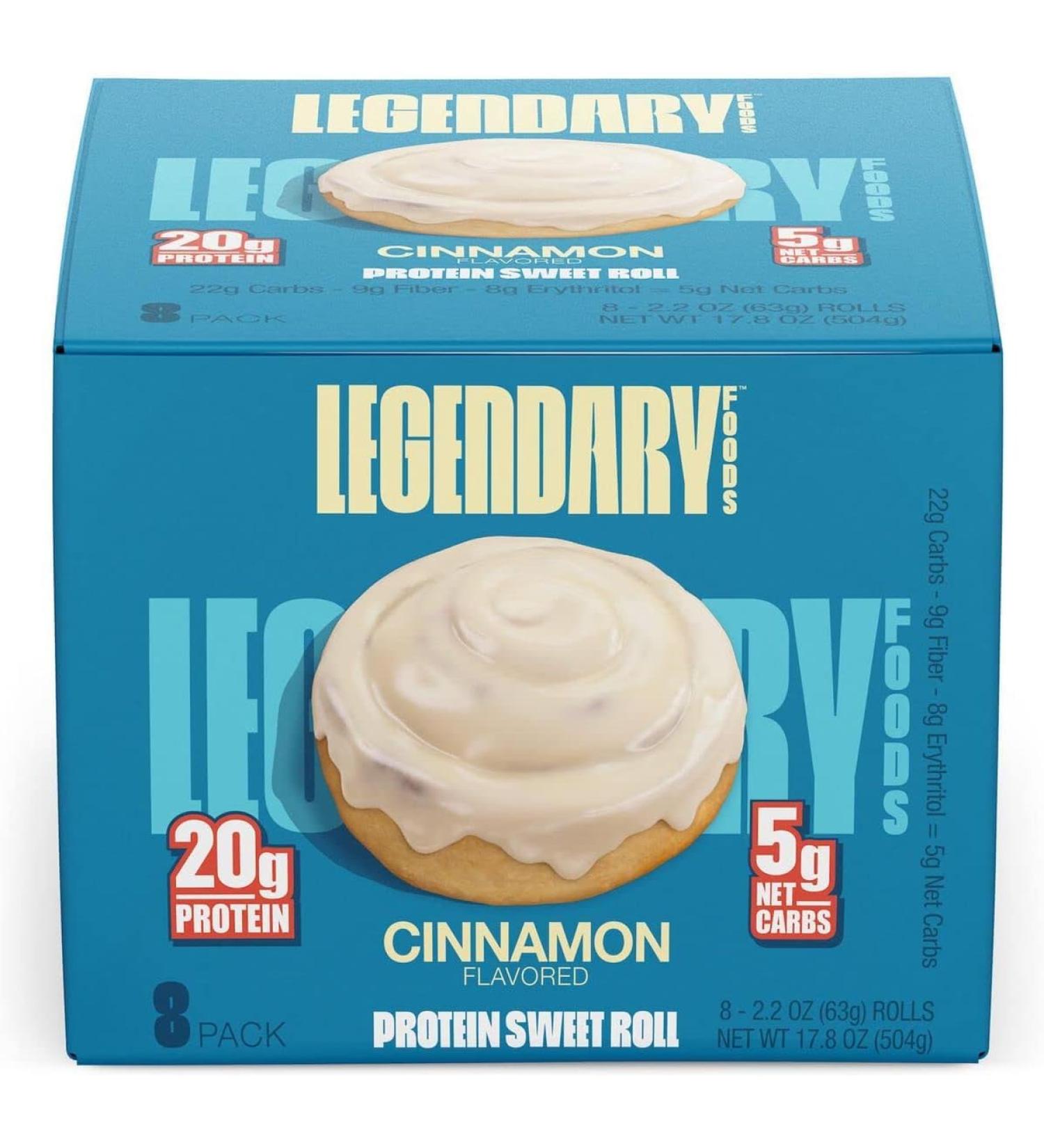 Legendary Foods Sweet Roll Cinnamon 8/box - Buy Online on SooperMarket.com