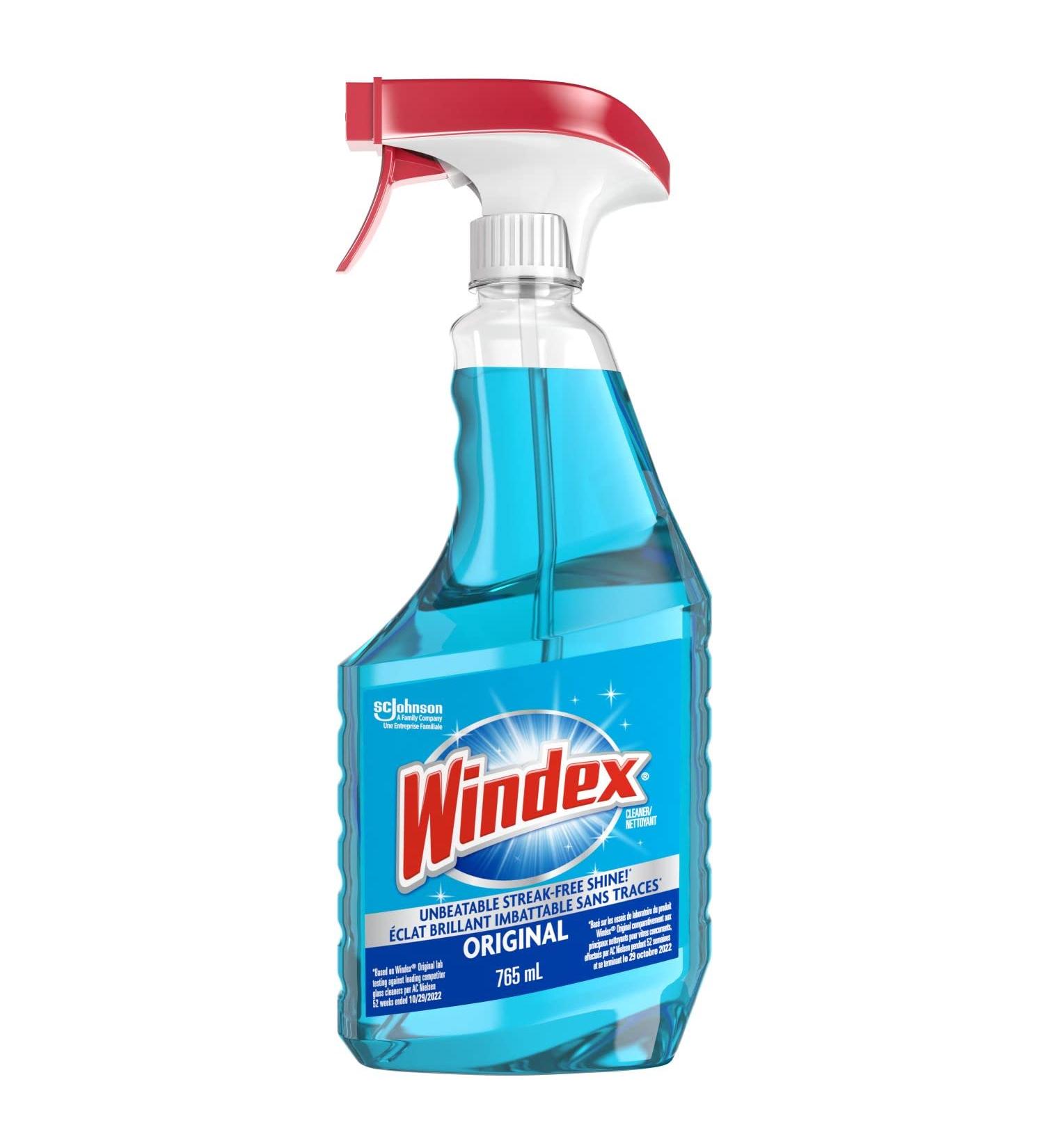 Windex Original Blue Glass and Window Cleaner Bottles Made from 100% Recycled Plastic 765mL 765 ml (Pack of 1) - Buy Online on SooperMarket.com