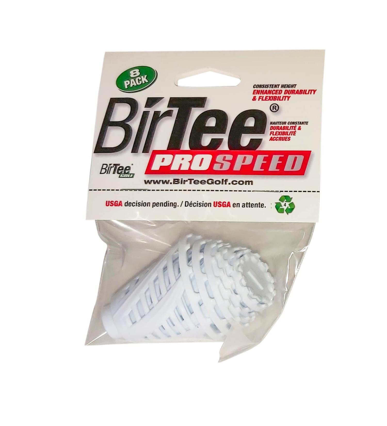 BirTee PRO Speed Golf Tees - Enhanced Durability - 8 Pack | Indoor Simulator Tees - White Plastic - Buy Online on SooperMarket.com