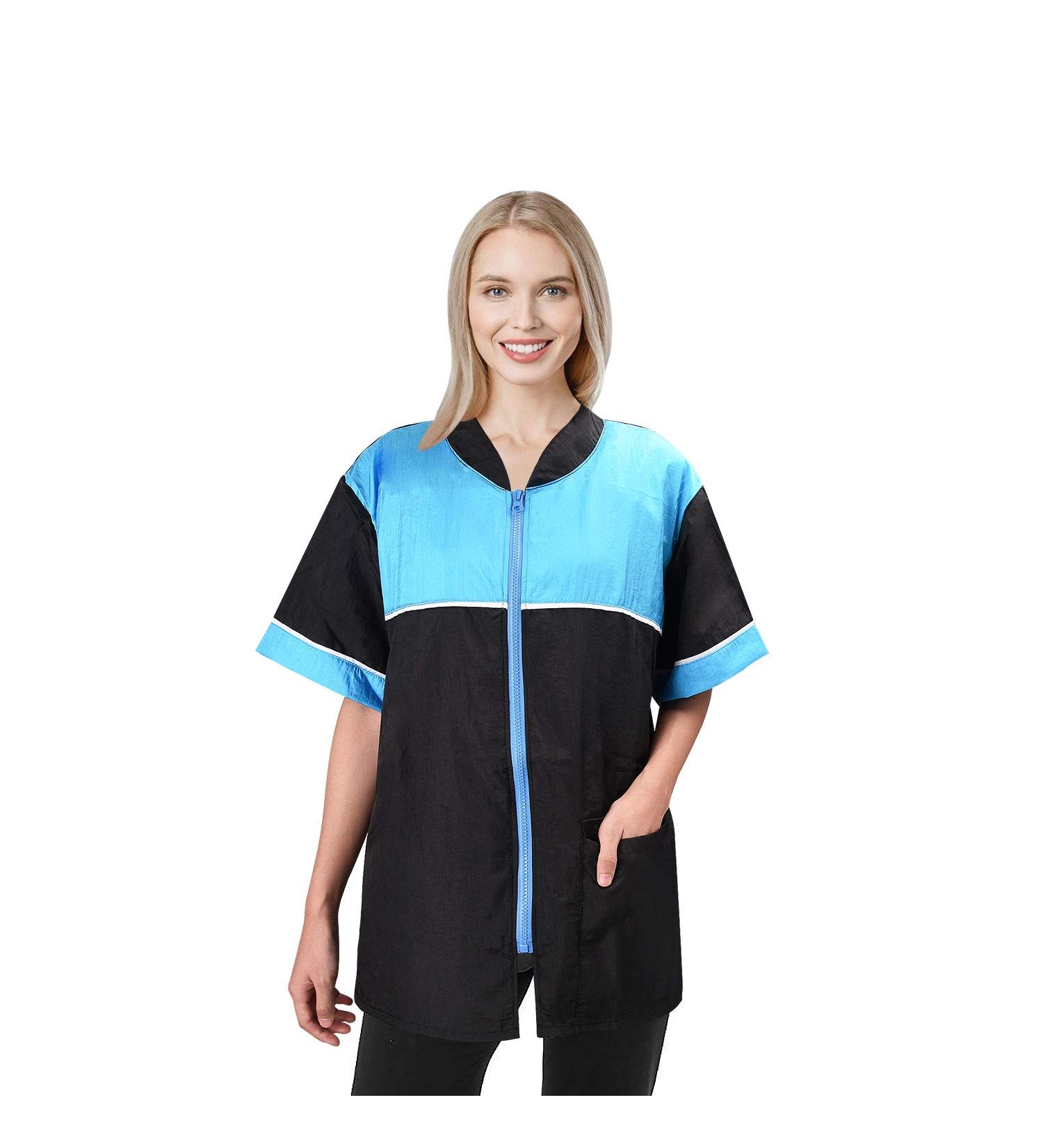 Noverlife Pet Grooming Jacket | Medium Size Lightweight Smock for Dog Cat Grooming | Hair Repellent Shirt Style Workwear - Buy Online on SooperMarket.com