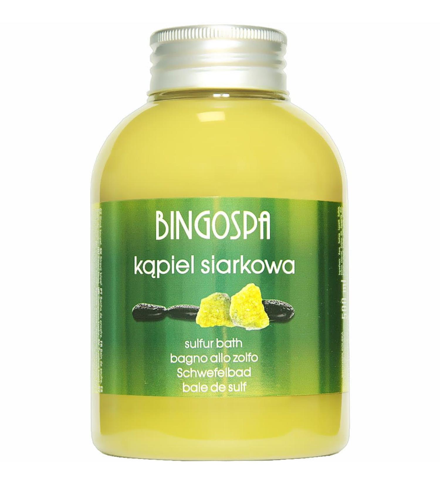 Buy BINGOSPA 500ml Sulfur Bath Foam - Bubble Baths & Skin Care Additives for Calluses & Hair Care - Buy Online on SooperMarket.com