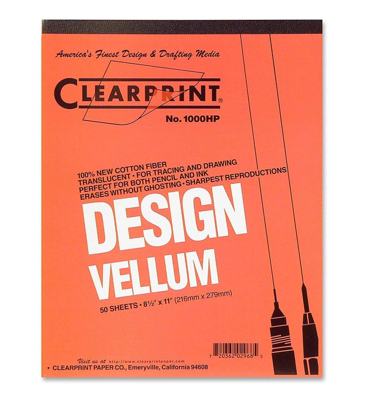 Staedtler Mars Vellum Paper 16 Rag 8.5 x 11 Inches Plain - 50 Sheets per Pad - Buy Online on SooperMarket.com