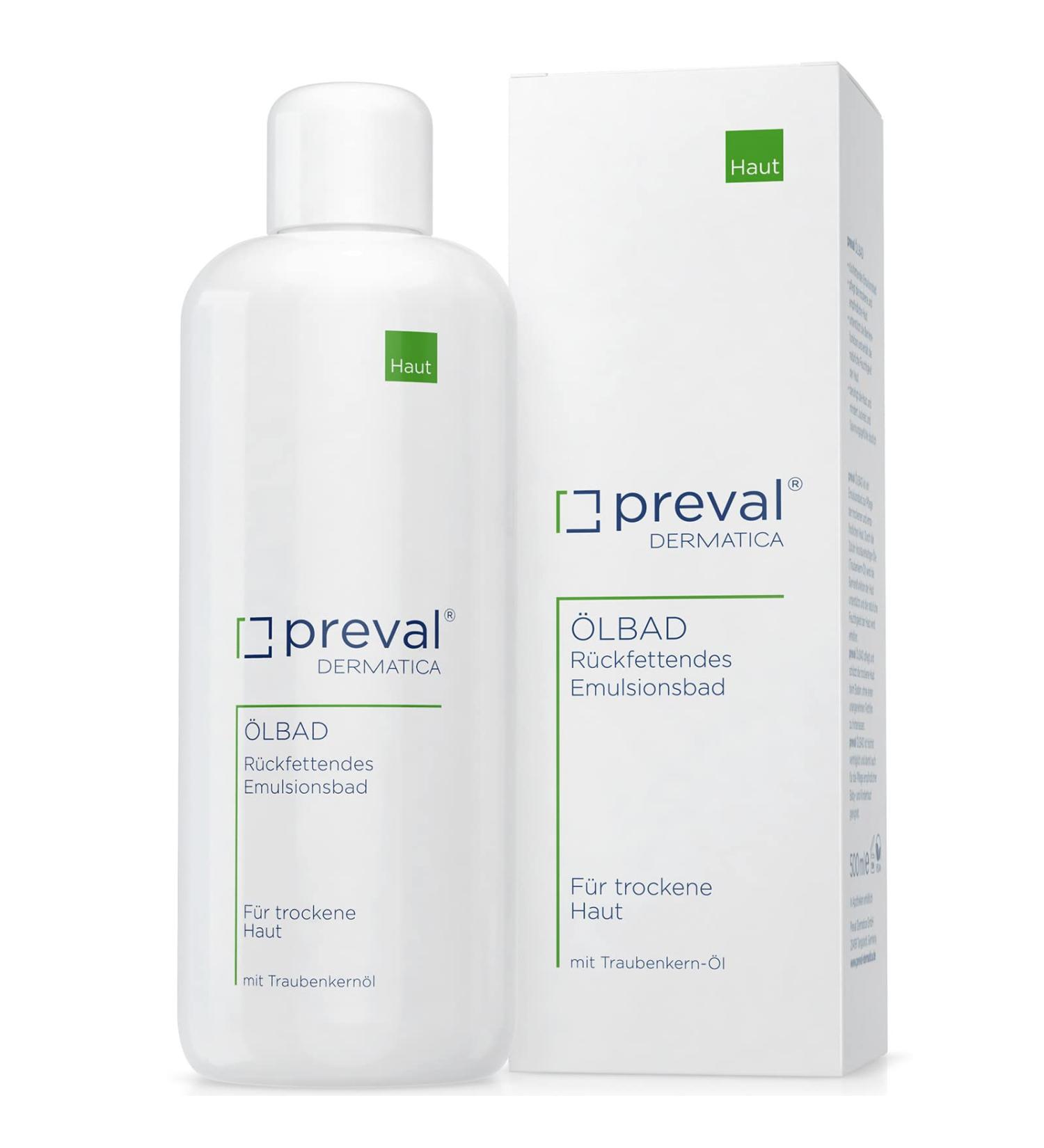 Preval Oil Bath 500 ml | Moisturizing Emulsion for Dry & Sensitive Skin - International Shipping Available - Buy Online on SooperMarket.com