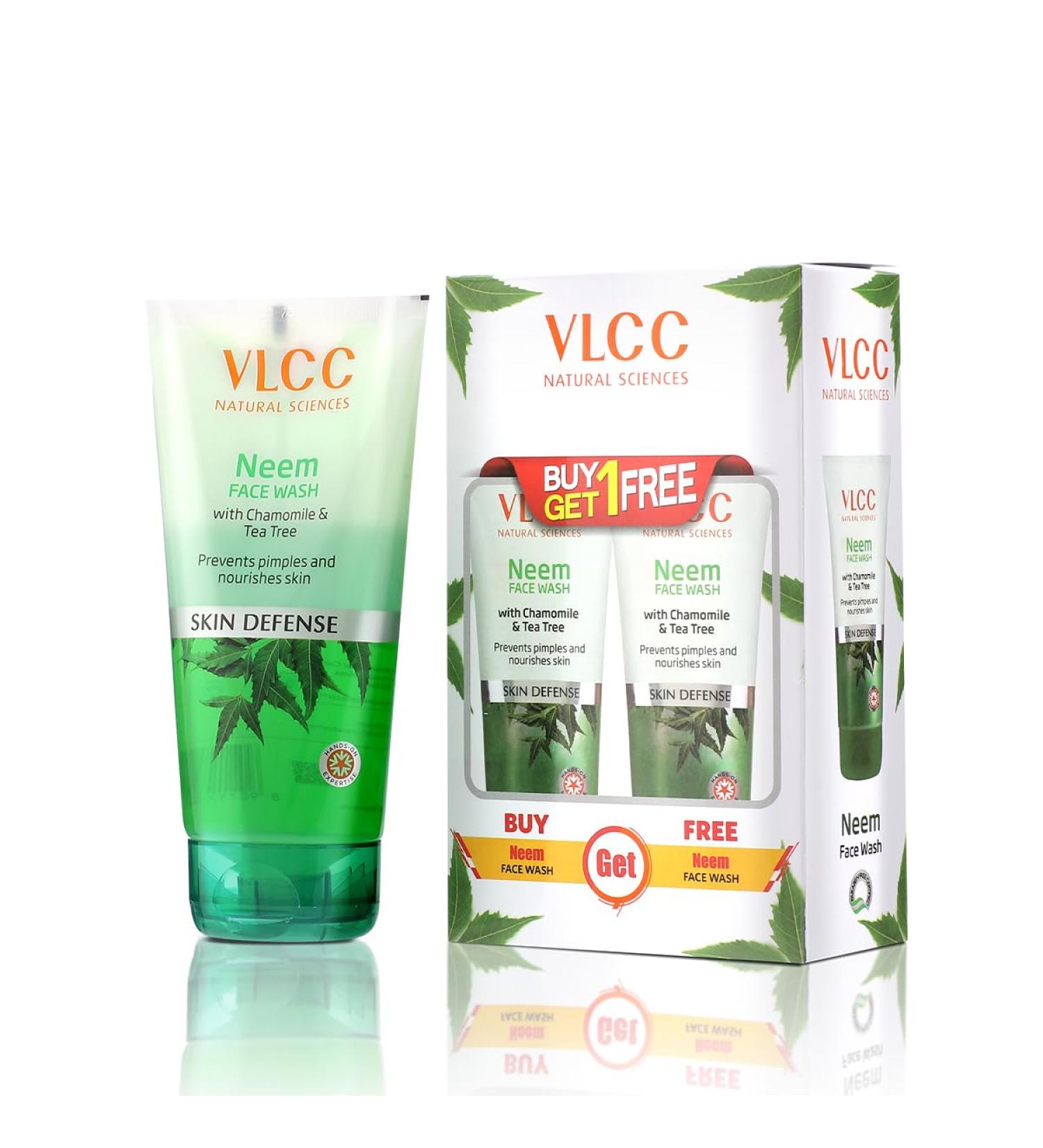 Buy VLCC Neem Face Wash with Chamomile & Tea Tree - 150ml | Best International Shipping - Buy Online on SooperMarket.com