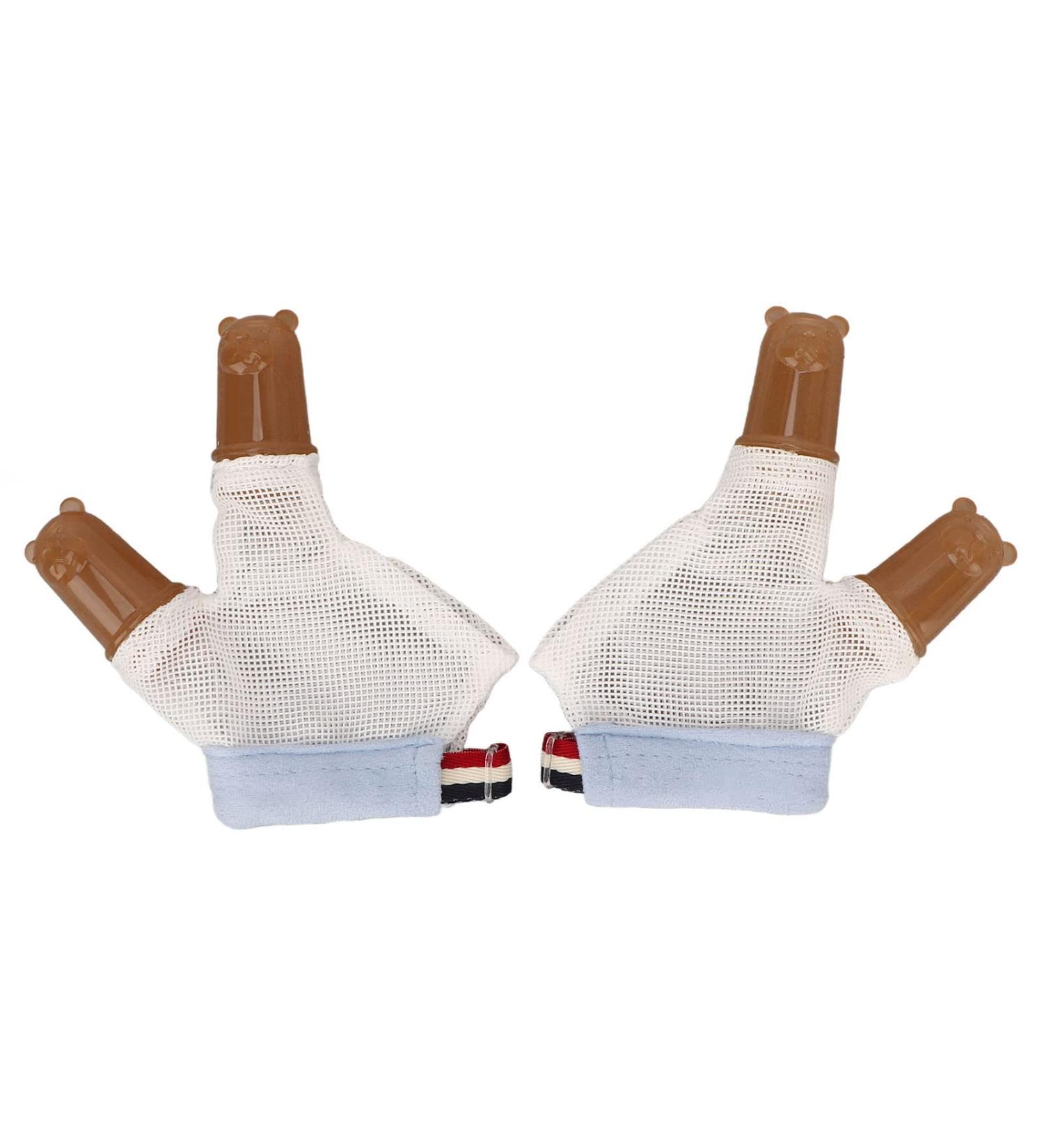 Adjustable Silicone Thumb Guard for Kids - Stop Thumb Sucking and Nail Biting with Breathable Compression Gloves (L) - Buy Online on SooperMarket.com