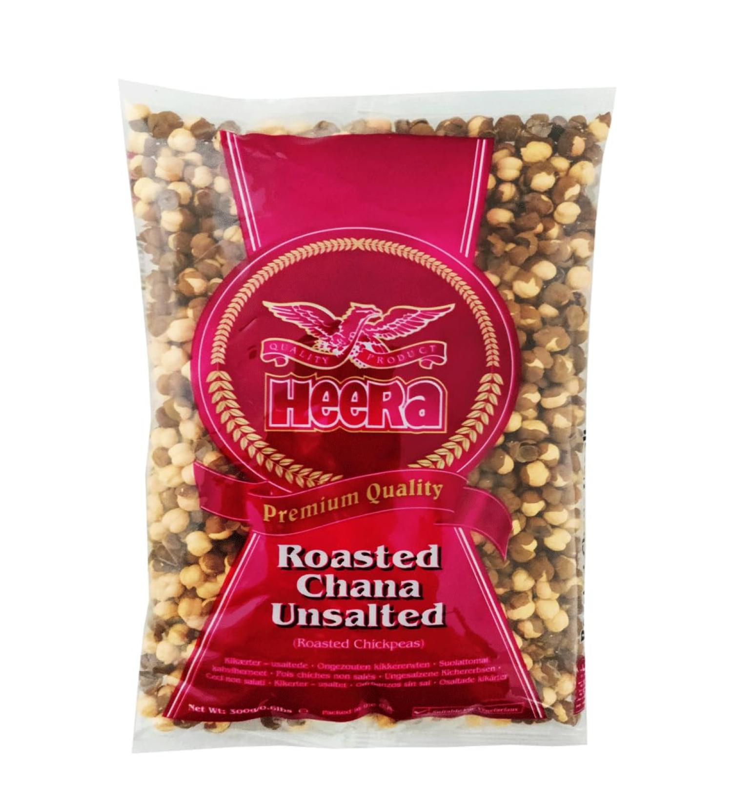 Seelans Superstore Heera Roasted Unsalted Chana 300g (Pack of 2)-Roasted Chickpeas Rich in Health Benefiting Properties-Inhibits Overeating and Keeps Hunger Pains at Bay - Buy Online on SooperMarket.com