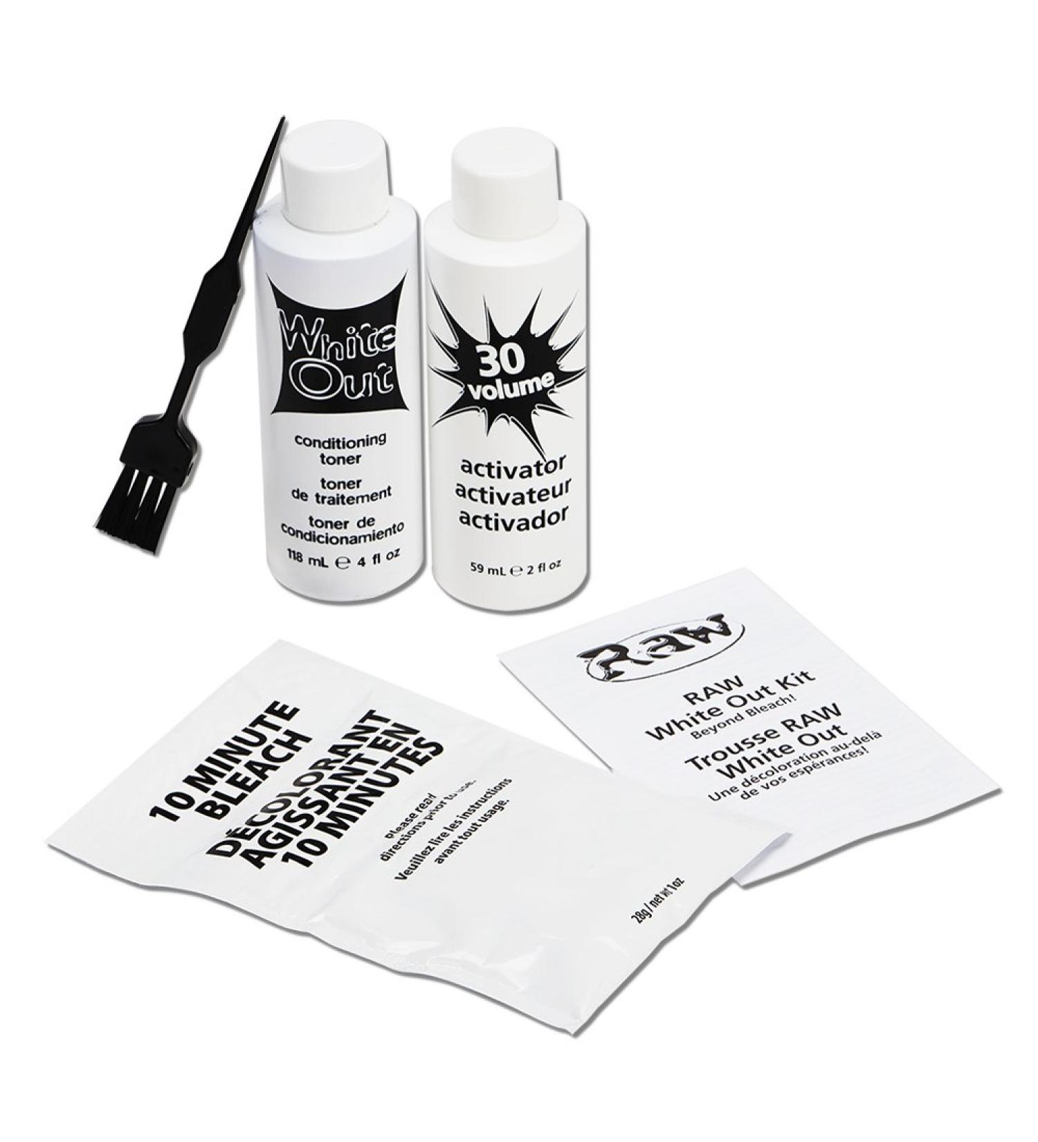 RAW Beyond Bleach White-Out Kit with Conditioning Toner - 30 Volume Activator - Buy Online on SooperMarket.com