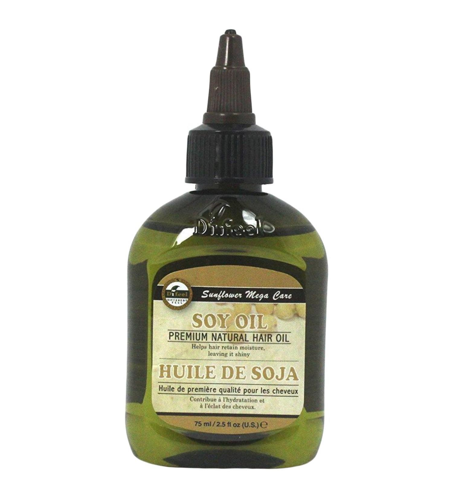 Difeel Sunflower Premium Natural Hair Oil  Soy  2.5 Ounce Soy Soy