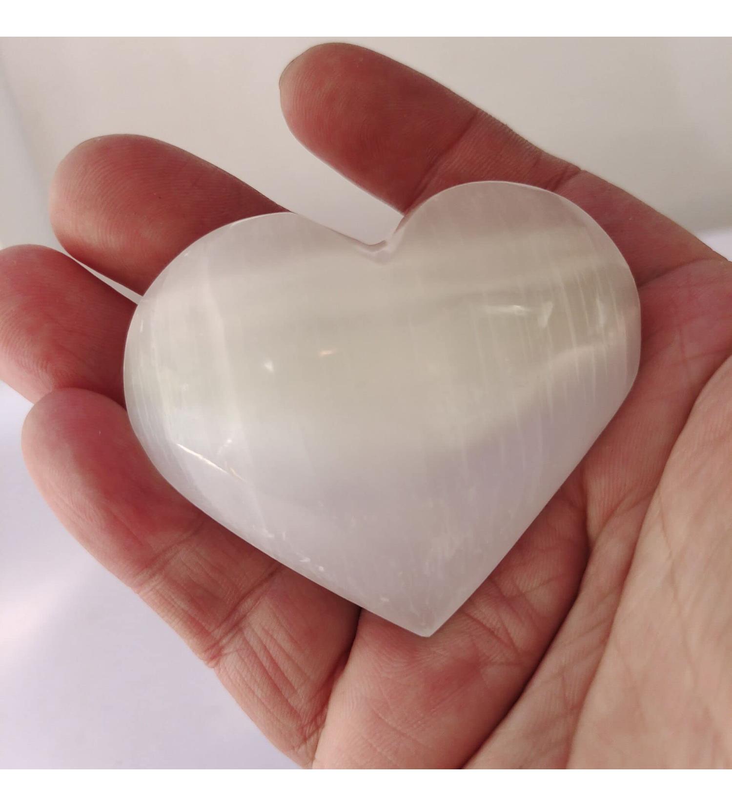 Specimen Healed Natural Crystal Heart Gypsum Heart Hand Made Quartz Gemstones Stone Hearts Balancing Collector Crystals Reiki As a Gift FZUGEDRLI - Buy Online on SooperMarket.com