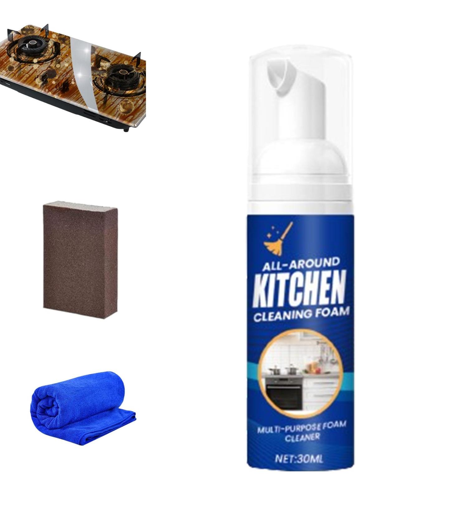 Kitchen Foam Cleaner Japanese Multi-purpose Cleaner Spray All-Round Kitchen Cleaning Foam Bubble Cleaner Foam Spray for All Kinds of Kitchen Stains (1) - Buy Online on SooperMarket.com