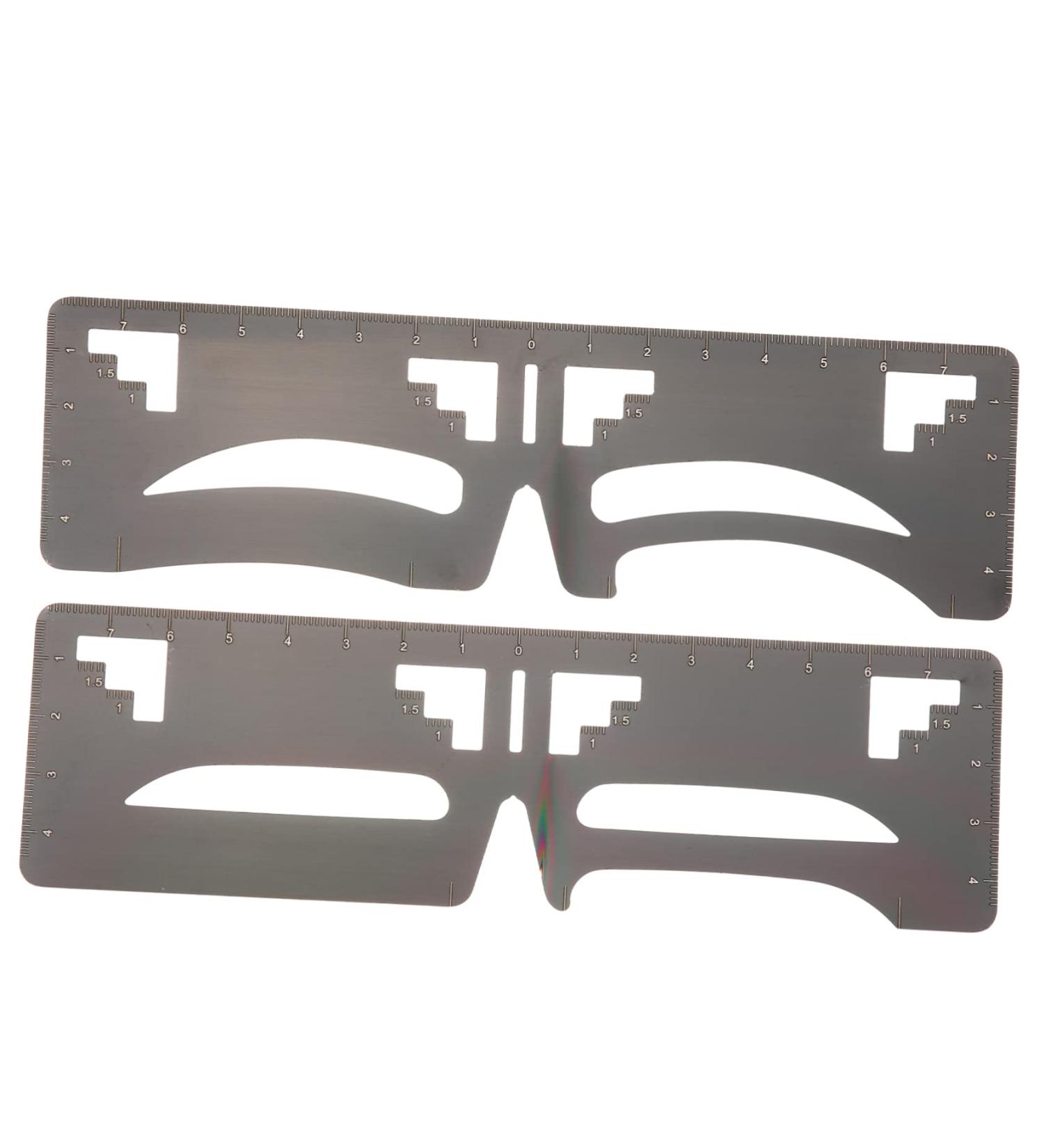 Mikinona 2pcs Eyebrow Ruler Eyebrow Shaping Template Brow Shaping Ruler T Tool Eyebrow Makeup Tools Cosmetics 1 count (Pack of 1) As Shown - Buy Online on SooperMarket.com