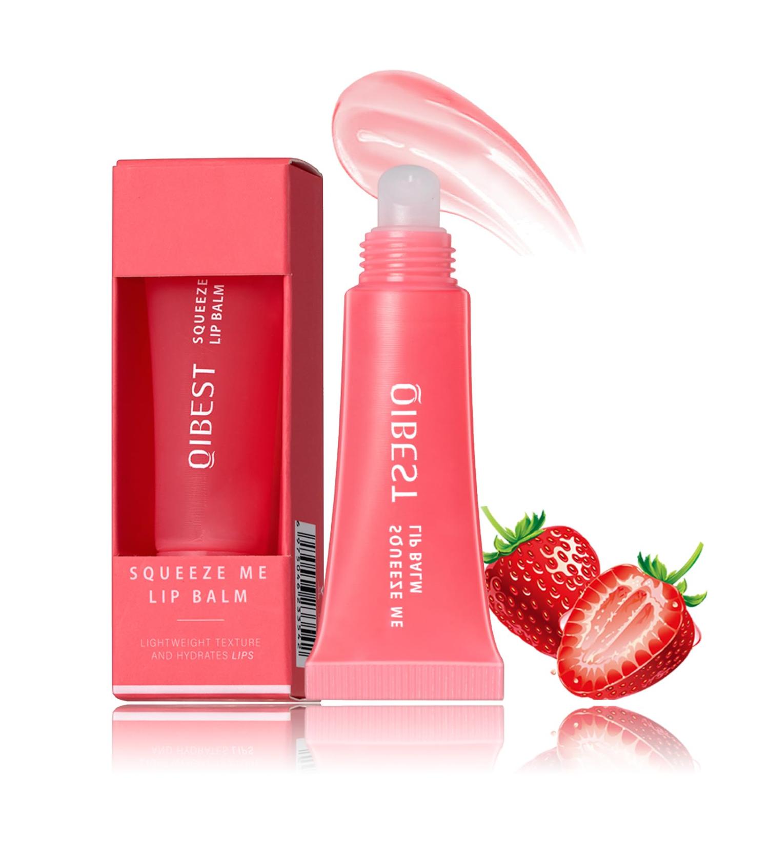 Lip Balm Moisturising Lip Balm Lip Mask for Day&Night Lip Care Infused With Hyaluronic Acid Lighten Dark Lip Color Reduce Lip Lines&Wrinkle Lip Repair Strawberry #02 02# Strawberry - Buy Online on SooperMarket.com