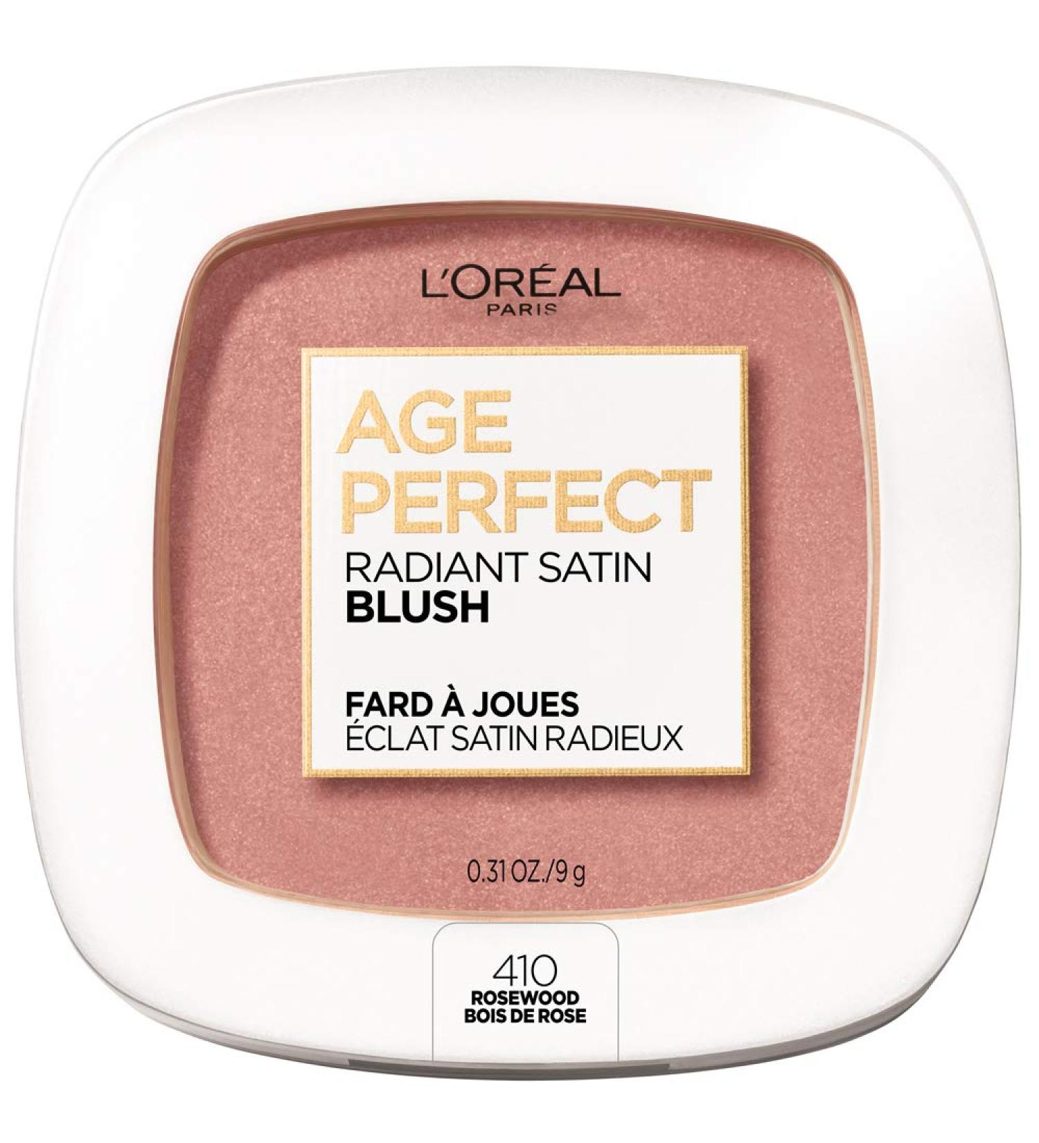 L'Oreal Paris Age Perfect Radiant Satin Blush - Rosewood 410 with Camellia Oil - Buy Online on SooperMarket.com