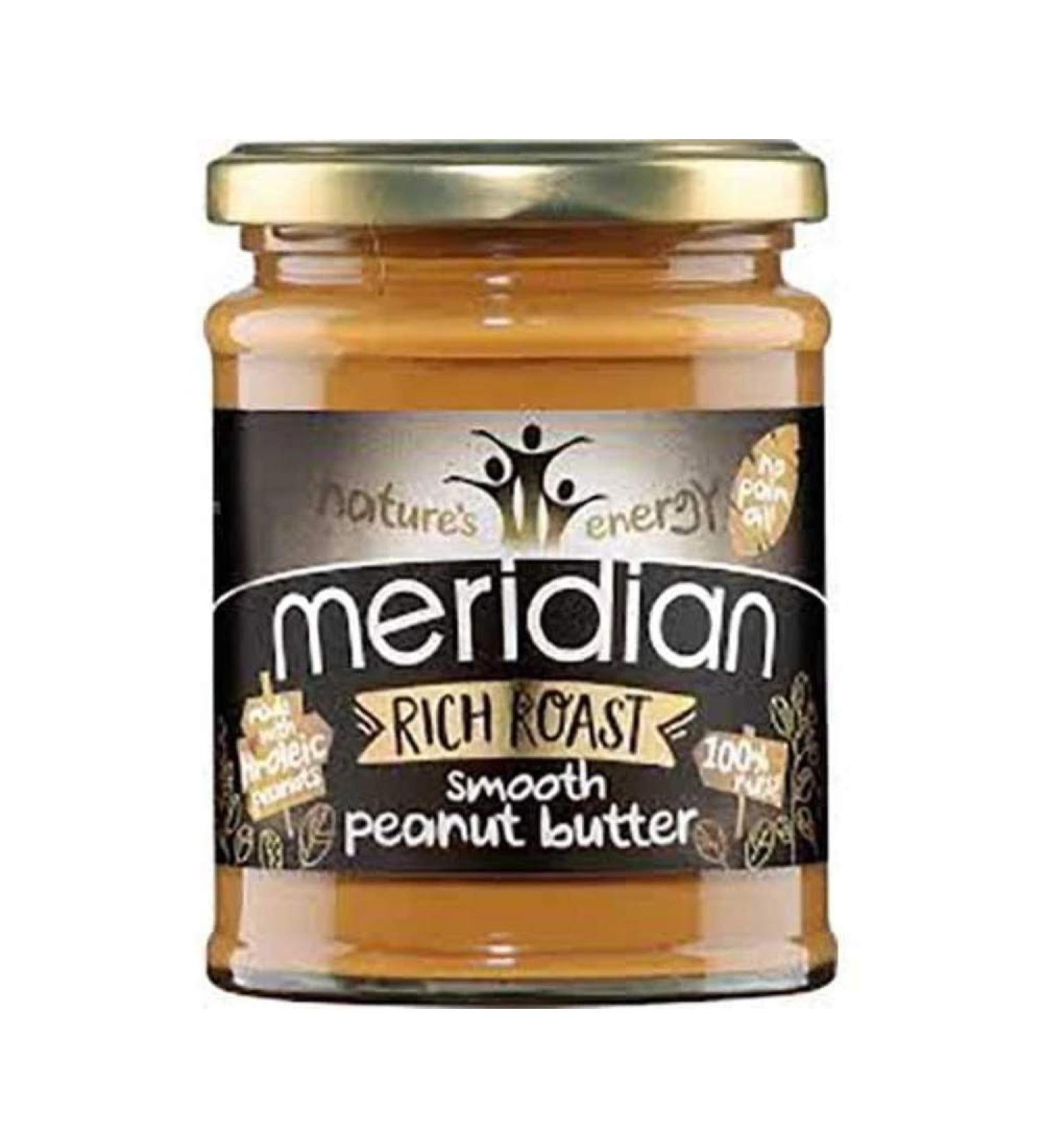 Meridian Rich Roast Smooth Peanut Butter 280g