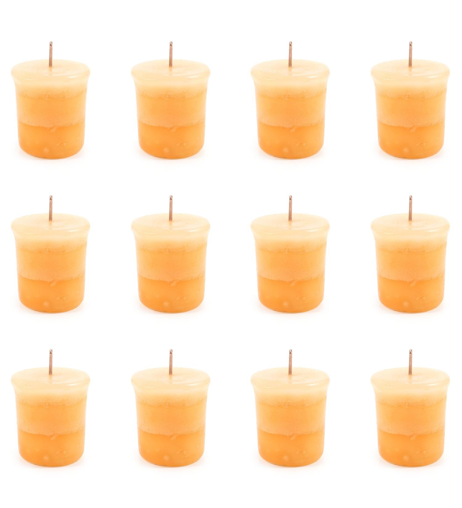 Pajoma Vanilla Votive Candle Set 12 Premium 55g Candles | Marble Design 17 Hours Burn Time 5cm Height | Perfect for International Shipping - Buy Online on SooperMarket.com