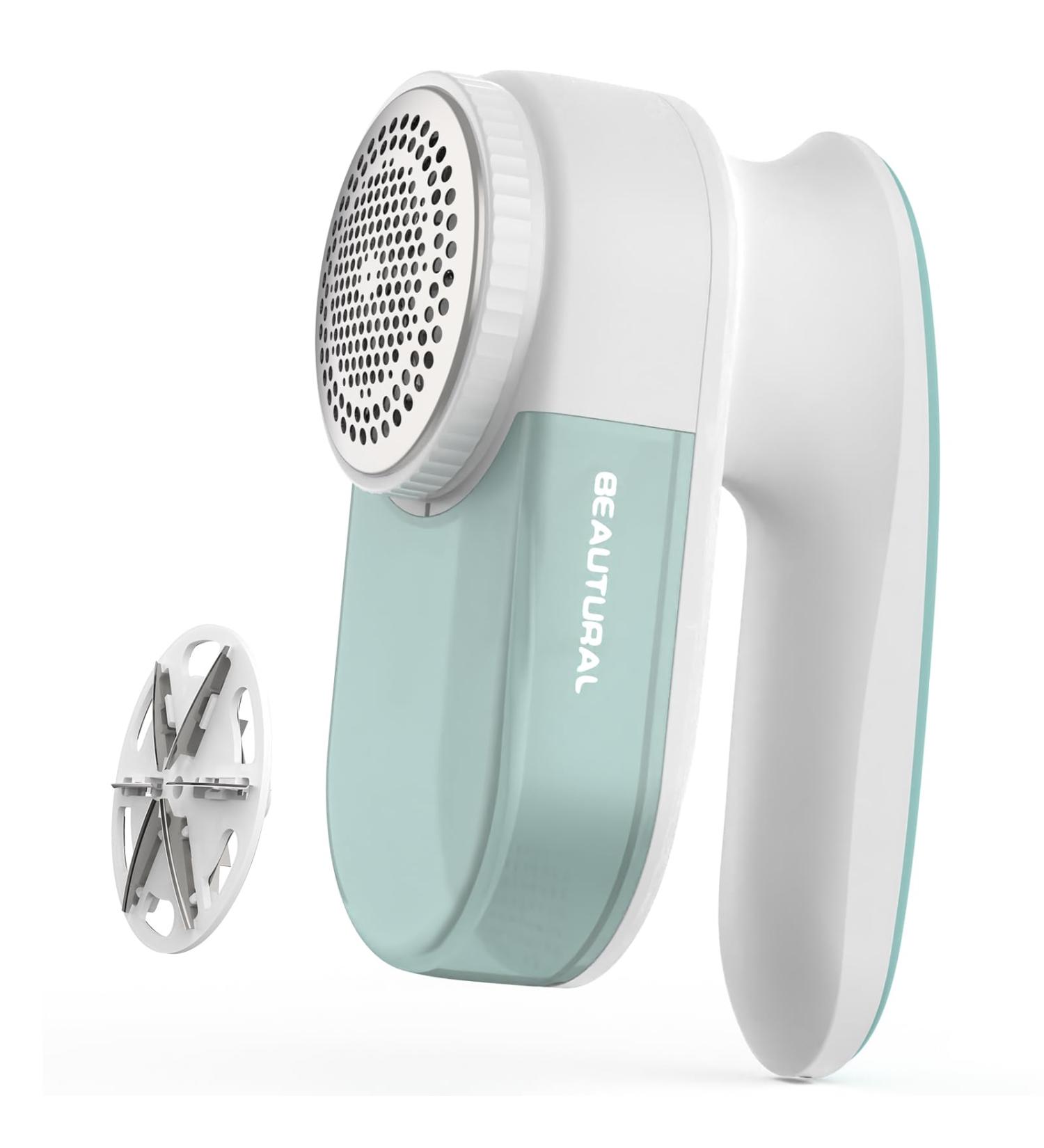 Buy BEAUTURAL Fabric Shaver & Lint Remover - Rechargeable Defuzzer with 2 Speeds & Replaceable Blade | Remove Fuzz & Lint from Clothes & Furniture - International Shipping - Buy Online on SooperMarket.com