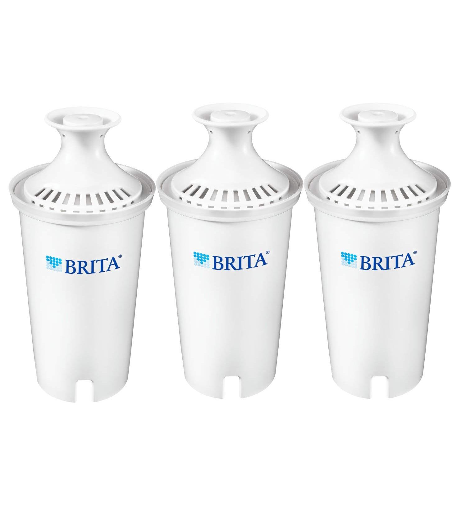 Brita Standard Water Filter Replacement - 3 Count, BPA Free for Pitchers & Dispensers - Buy Online on SooperMarket.com