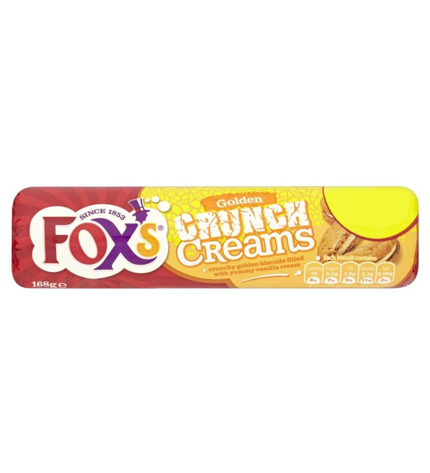 Fox's Golden Crunch Creams 12x168g