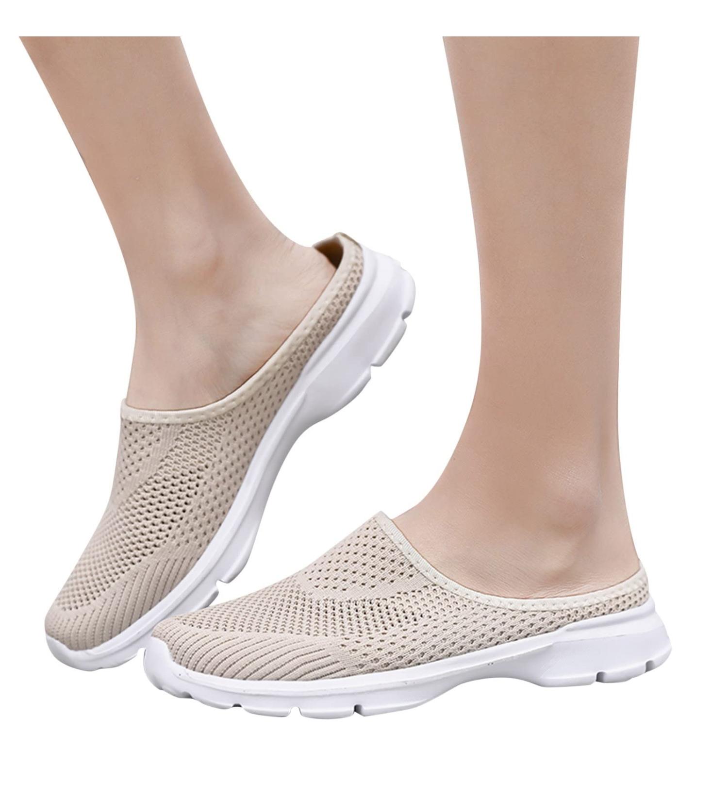 Buy Rytejfes Women's Barefoot Sneakers - Summer & Winter Sports Shoes Sale | Khaki & White Plateau Styles (EU 37-40) - Buy Online on SooperMarket.com