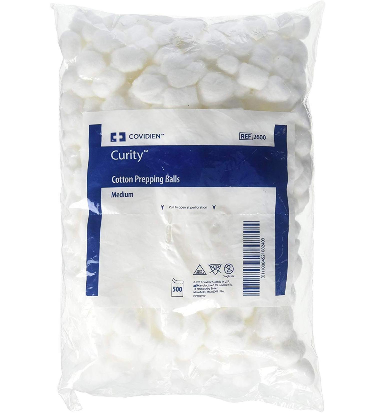 Cotton Ball Kendall Medium 100% Cotton NonSterile - 4000/CS (MFN # 2600)