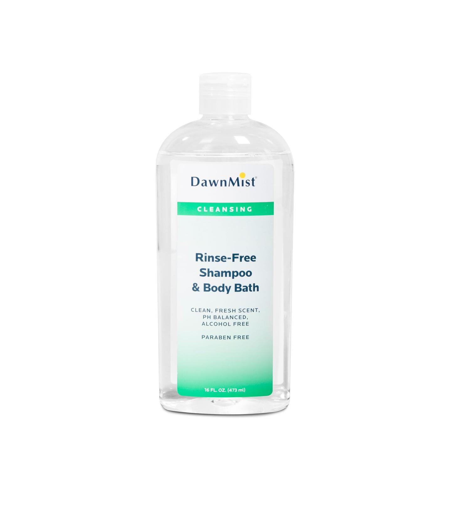 Dukal DawnMist Rinse Free Shampoo and Body Bath 16 oz