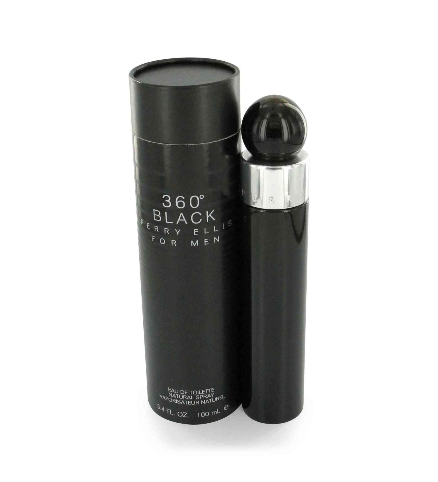 Perry Ellis 360 Black Cologne by Perry Ellis 3.4 oz EDT Spay for Men