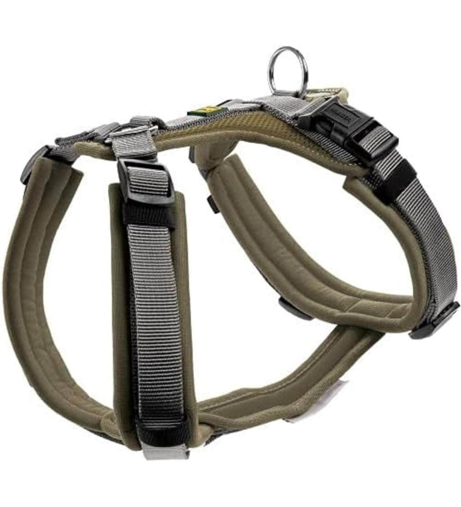 HUNTER Harness Maldon 60-91/M Olive/Grey - Premium International Dog Harness for Comfort & Style - Buy Online on SooperMarket.com