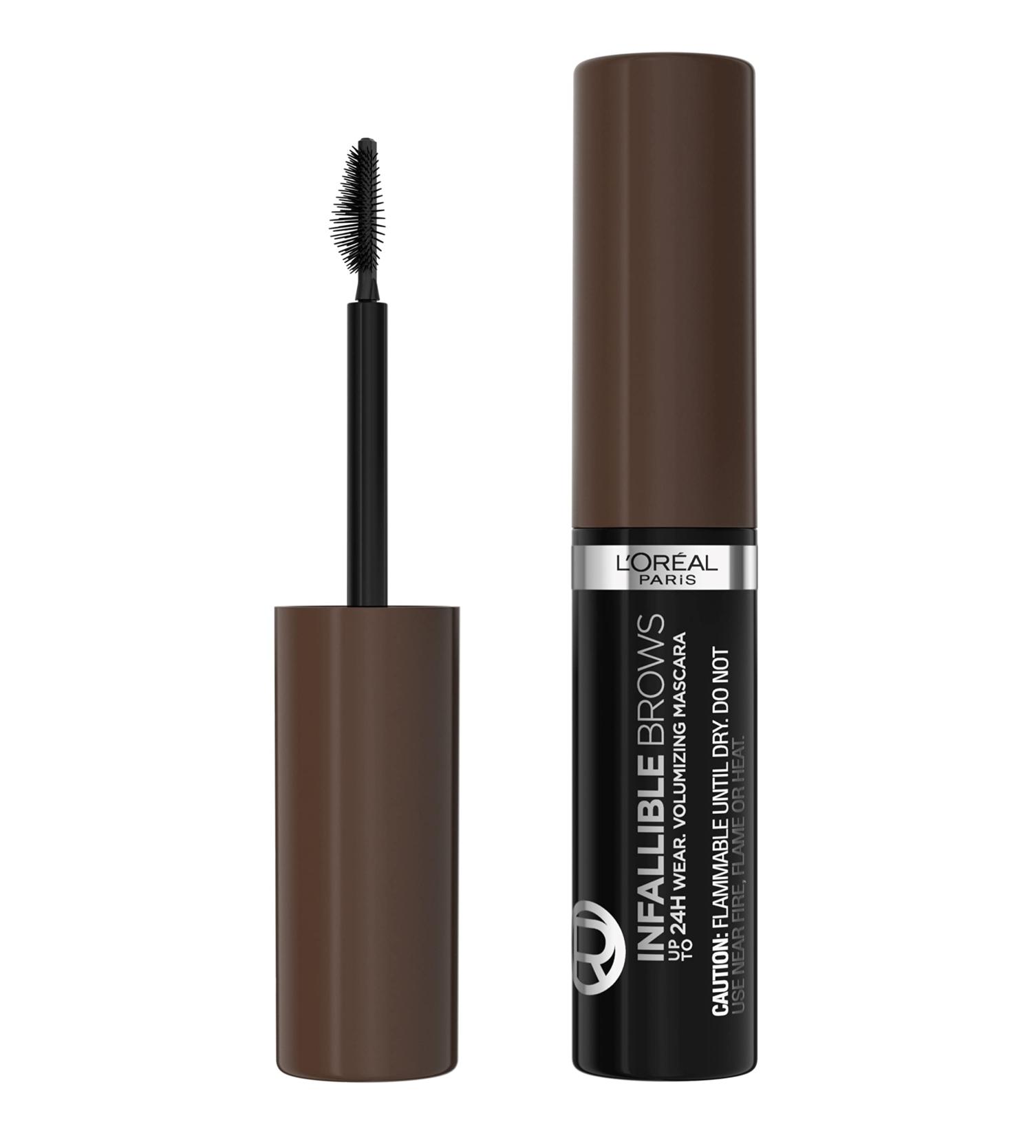 L'Oreal Paris Infallible Volumizing Brow Mascara - 4.0 Dark Brunette - 0.13 Fl Oz - Buy Online on SooperMarket.com