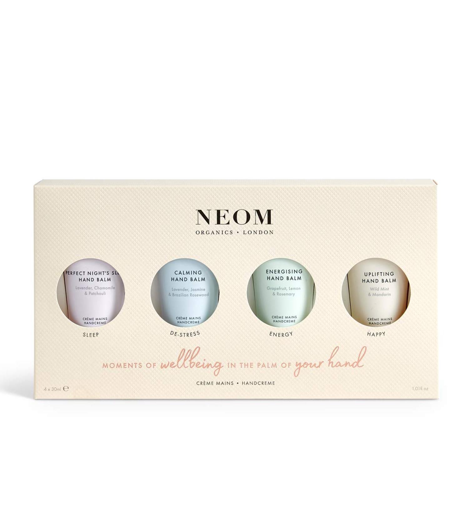 NEOM- Moments of Wellbeing in the Palm Of Your Hand Gift Set | 4x30ml Luxury Hand Creams | Mother's Day | Gift | Essential Oil - Buy Online on SooperMarket.com