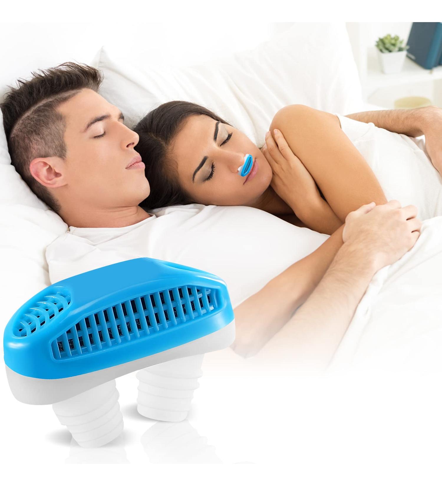 2-in-1 Anti Snoring Nose Air Purifier | Nasal Vents for CPAP Users | Stop Snoring Sleep Aid for Men and Women - Blue - Buy Online on SooperMarket.com