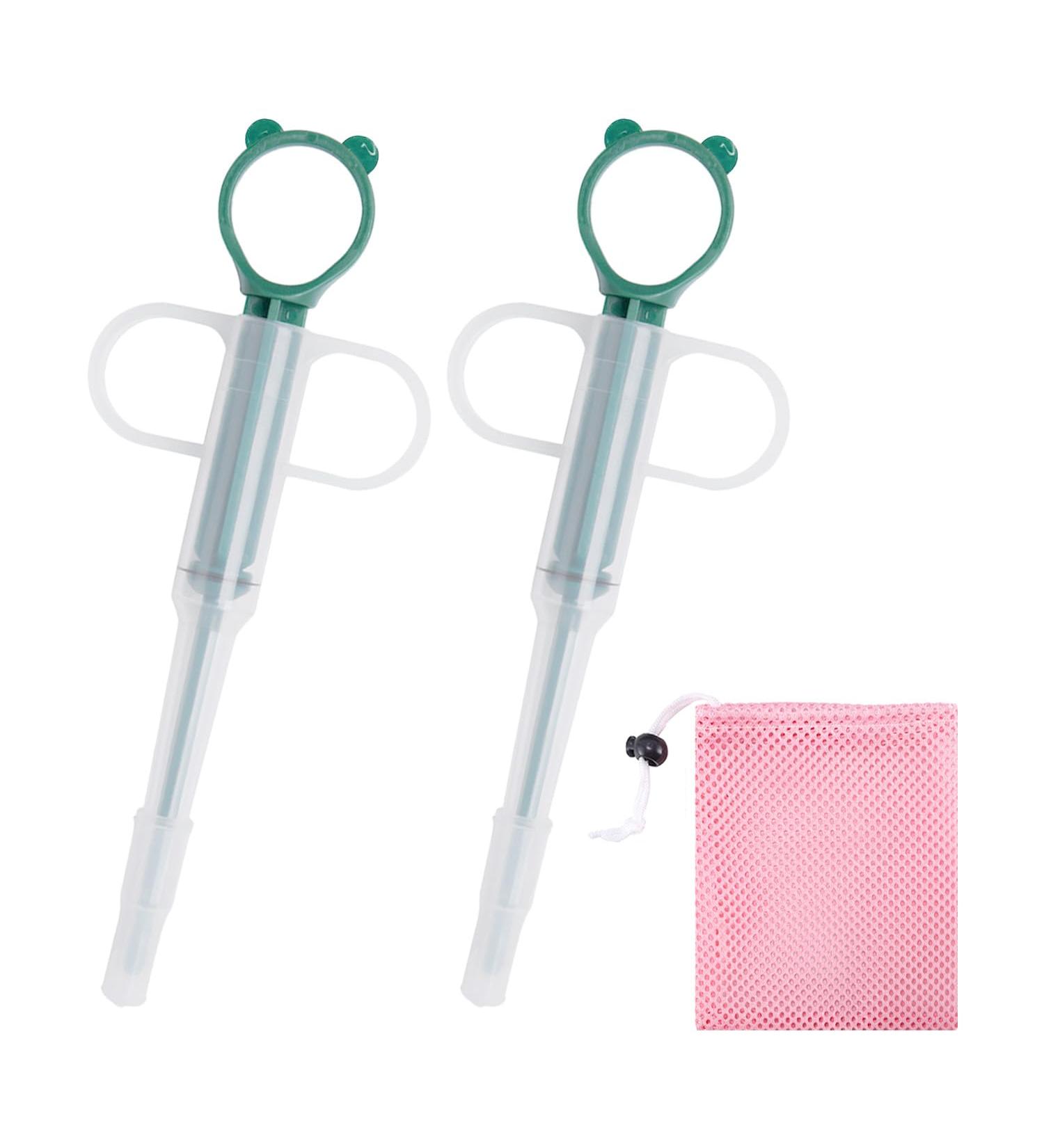 KVBUCC 2pcs Pet Pill Dispenser with 1pc Storage Bag Medication Feeder Pill Syringe Pill Ejector Feeder Tool for Cats Dogs Birds (Green) - Buy Online on SooperMarket.com