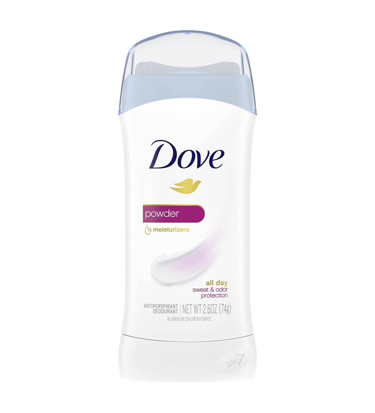 Dove Invisible Solid Antiperspirant Deodorant Stick for Women Powder For All Day Underarm Sweat & Odor Protection 2.6 oz 2.6 Ounce (Pack of 1) Fresh - Buy Online on SooperMarket.com