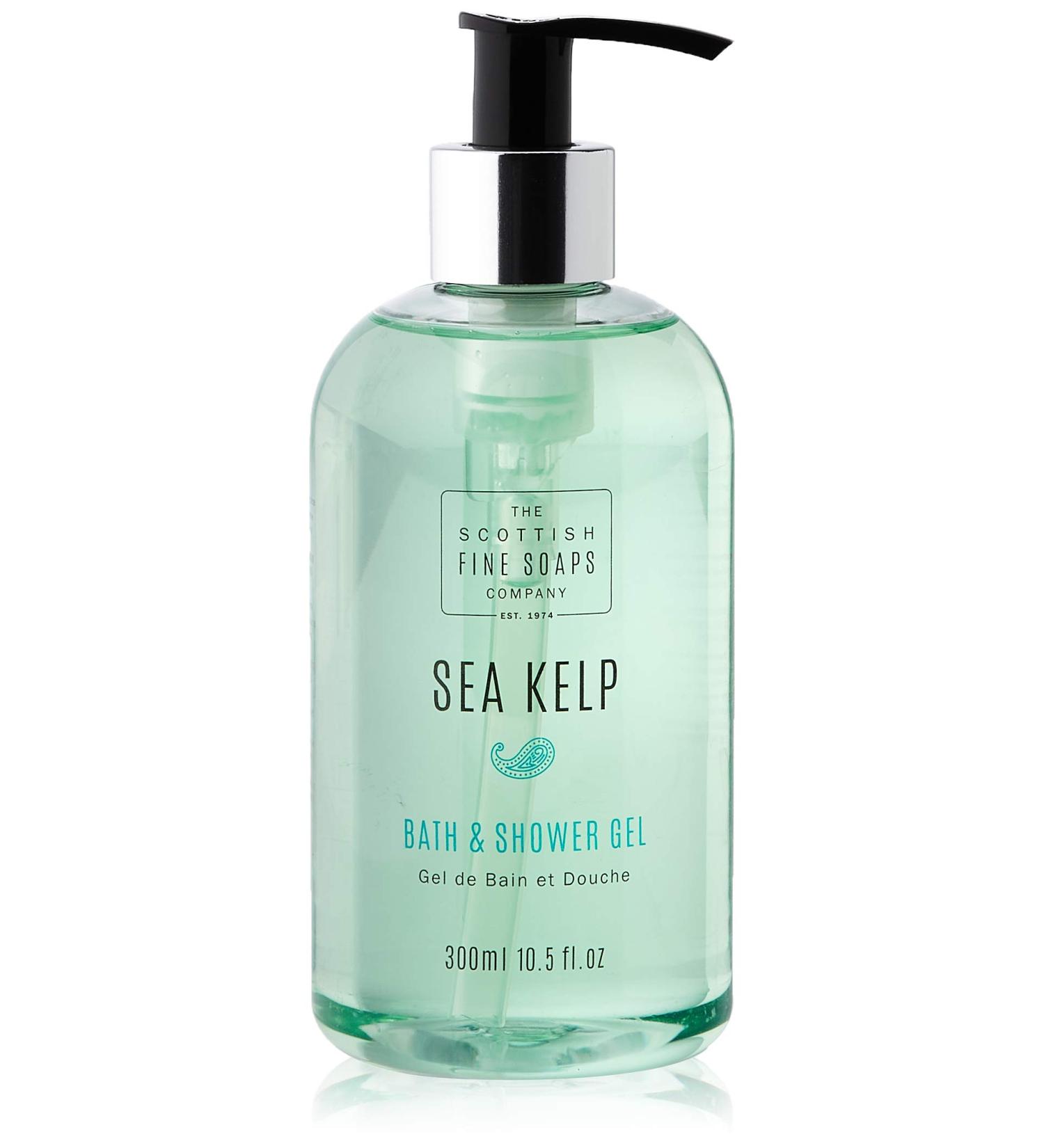 Buy Scottish Fine Soaps Sea Kelp Bath & Shower Gel 300ml - Nourishing & Refreshing Body Wash for All Skin Types - International Shipping Available - Buy Online on SooperMarket.com