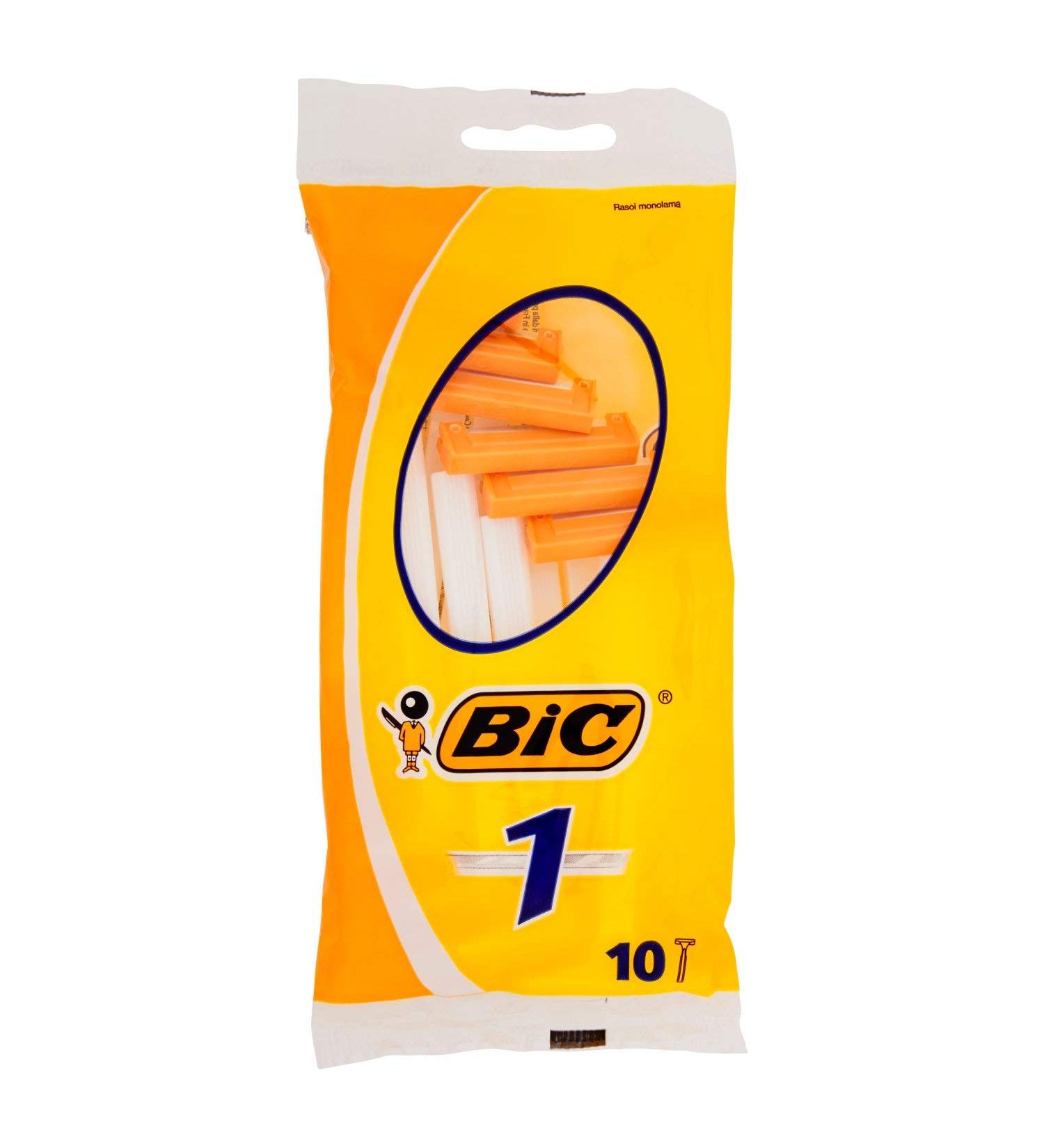 Bic 1 Disposable Razors Pack of 10 - Affordable High-Quality Razors for Smooth Shaving | International Shipping Available - Buy Online on SooperMarket.com