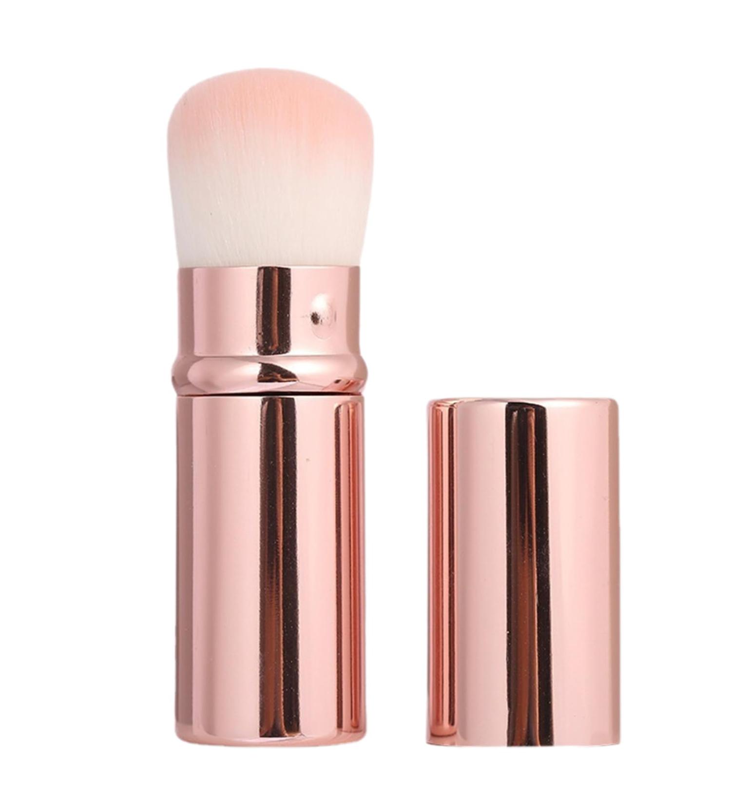 Face Make-up Brush Pink Retractable Blush Brush Retractable Blush Brush Soft bristles Loose Powder Brush Makeup Brush for Blush Powders Make up Foundation - Buy Online on SooperMarket.com
