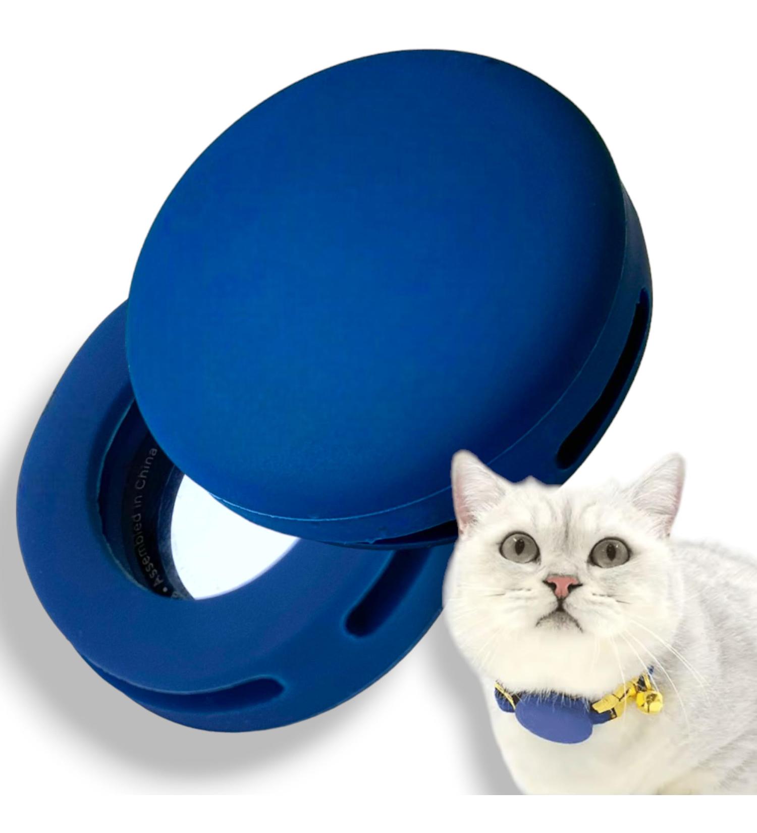 Buy moosh Silicone Airtag Holder for Dogs & Cats - Stylish Navy Blue Pet Tracker Accessory - Safe & Durable International Shipping - Buy Online on SooperMarket.com