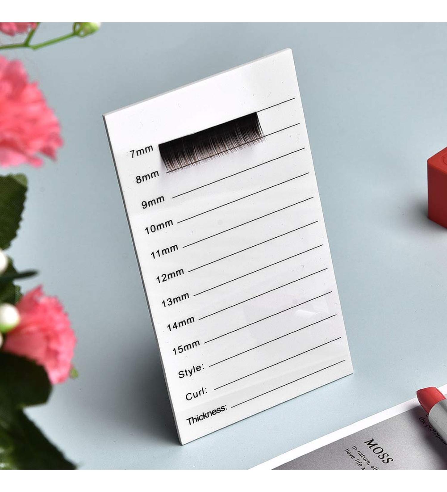 Buy 7-15mm False Lash Tray | Acrylic Disposable Lash Holder for Eyelash Extensions - Buy Online on SooperMarket.com