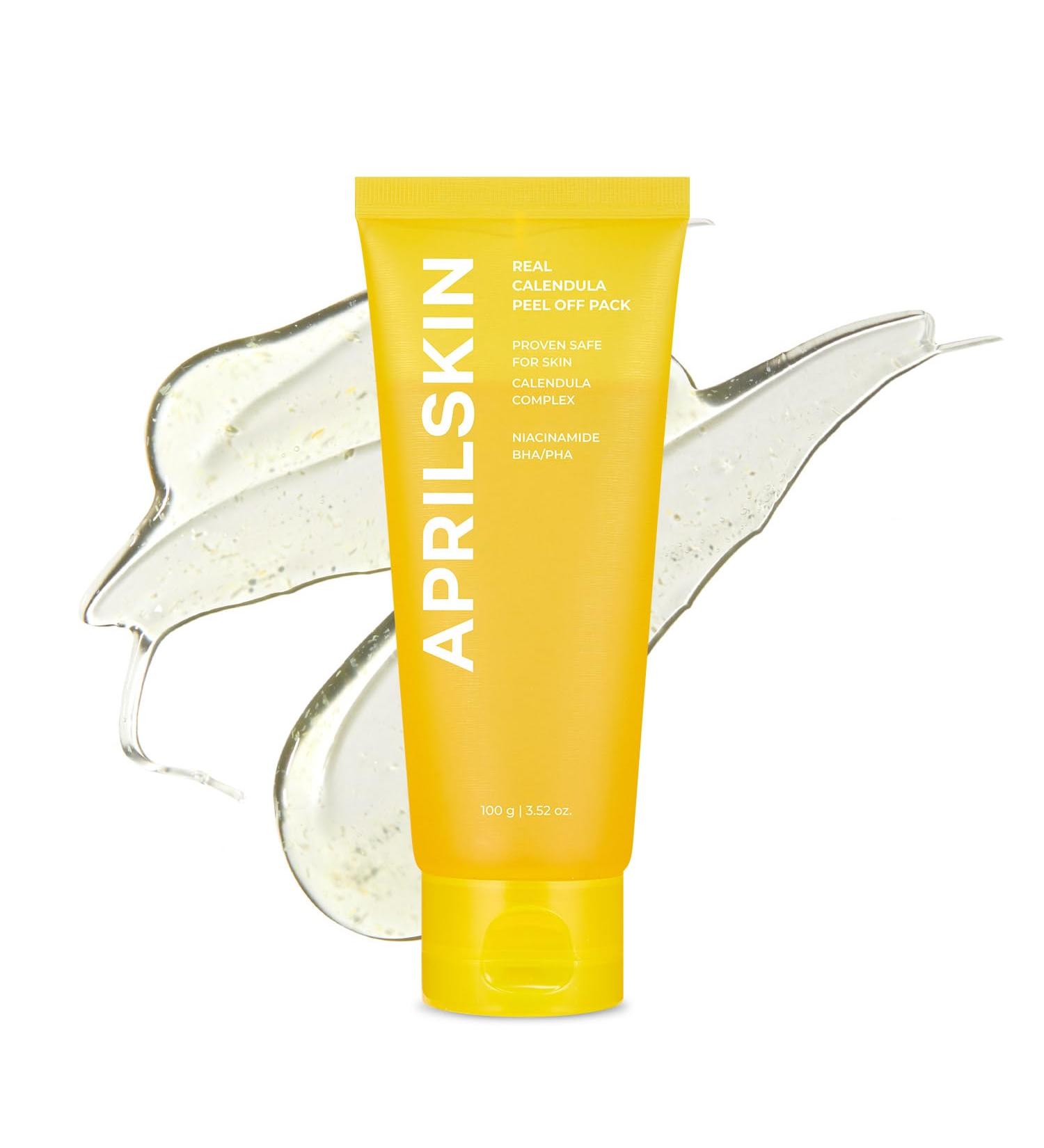 Aprilskin Calendula Peel Off Mask - Vegan | Soothing Moisturizing & Sulfate-Free | 100g for Sensitive Acne-Prone Skin - Buy Online on SooperMarket.com
