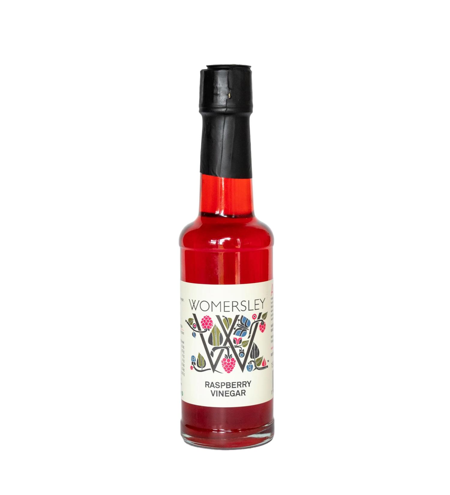 Womersley Raspberry Vinegar (3 x 150ml) - Fine Fruit Vinegar for Cooking and Recipes - Buy Online on SooperMarket.com