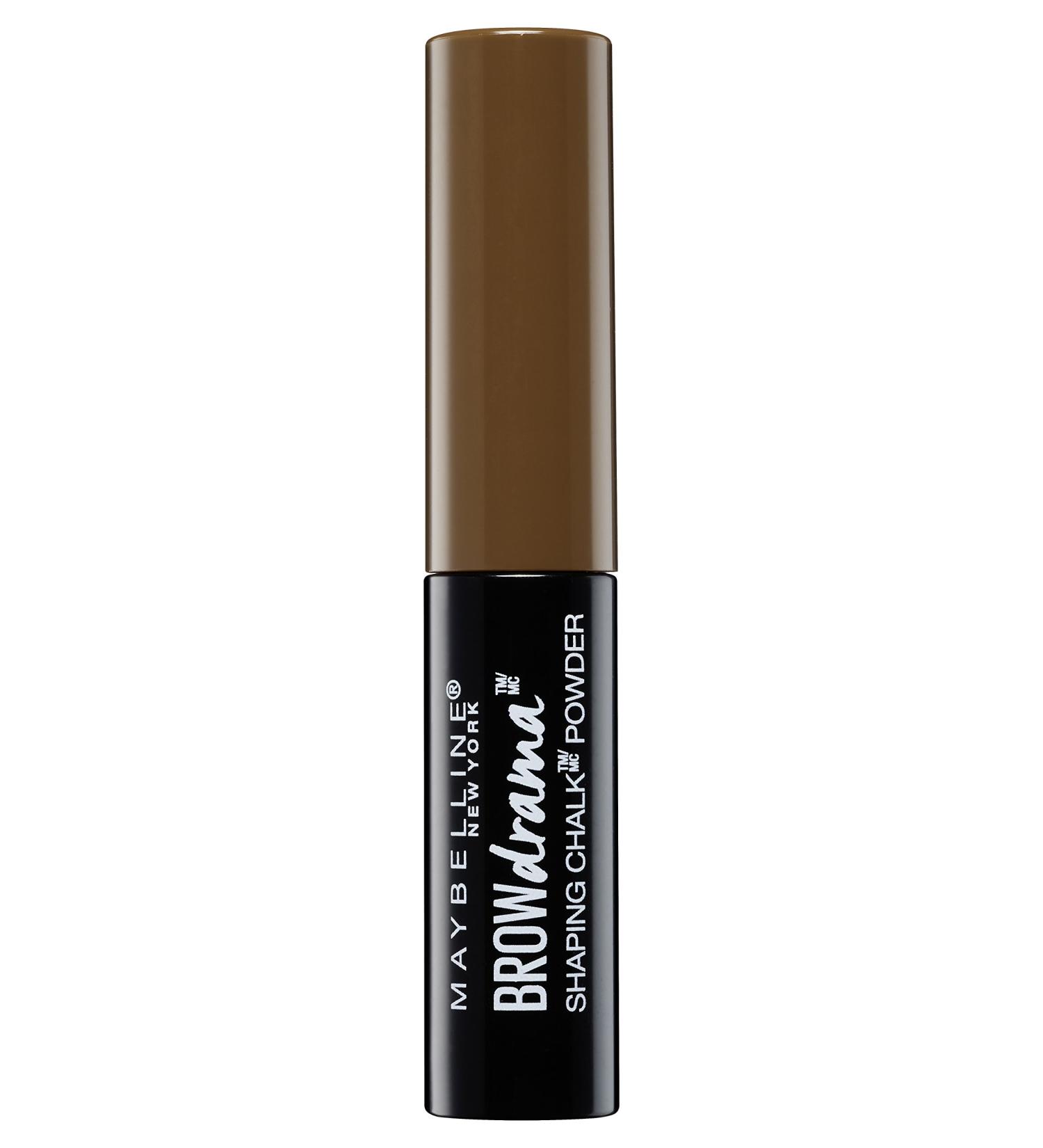 Maybelline Brow Drama Shaping Chalk Powder 1g - Deep Brown - Buy Online on SooperMarket.com