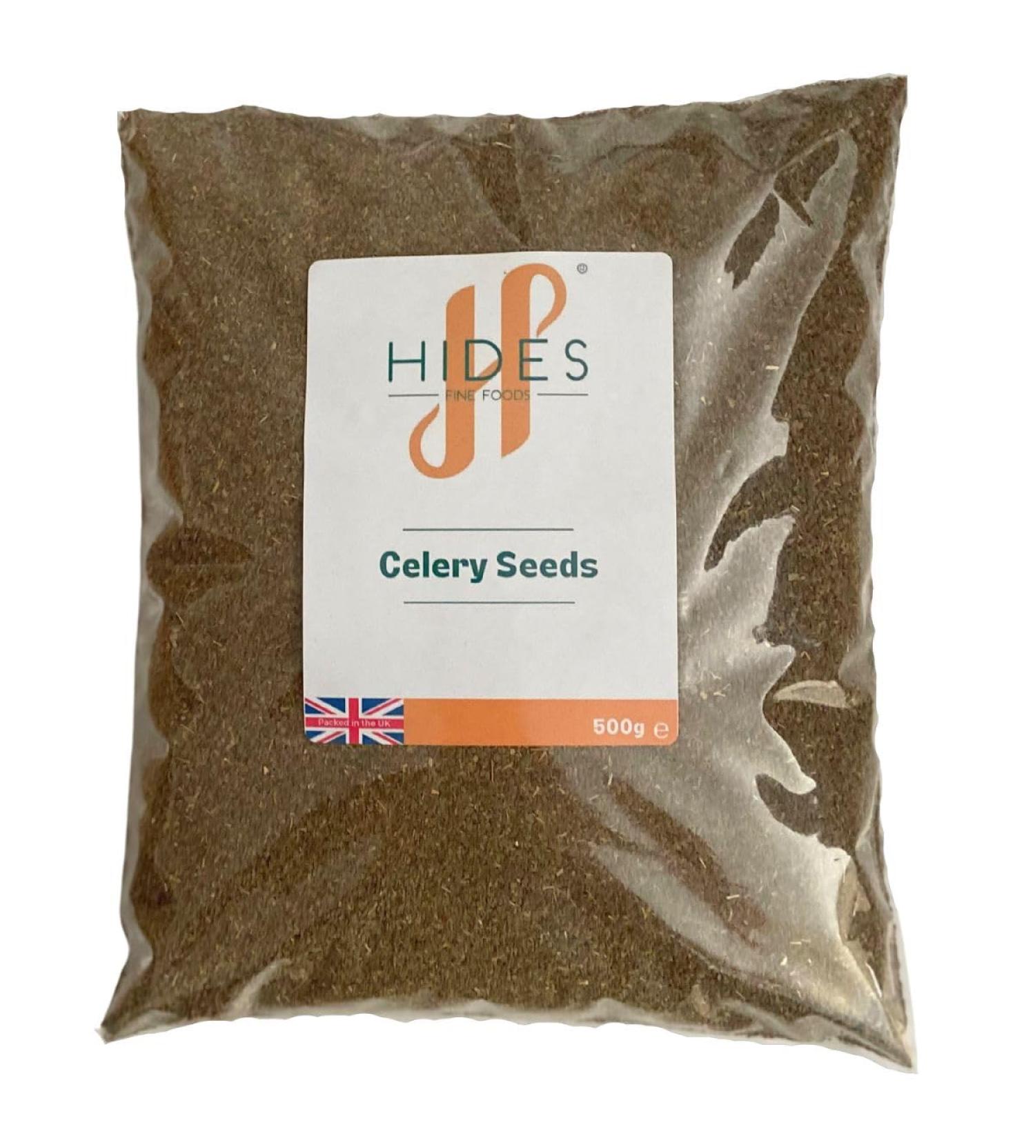 Hides Fine Foods Celery Seeds 500g: GMO Free, Vegetarian-Friendly Spice Staple for French and European Cuisine - Buy Online on SooperMarket.com