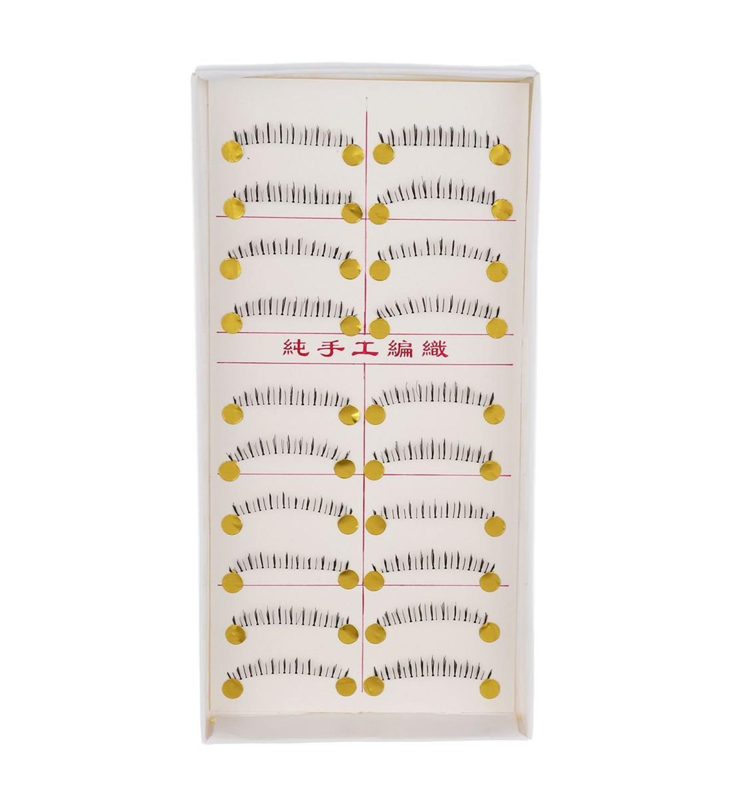 Hundnsney 10 Pairs Makeup Natural Lower Bottom Black False Eyelashes Clear Band - Buy Online on SooperMarket.com
