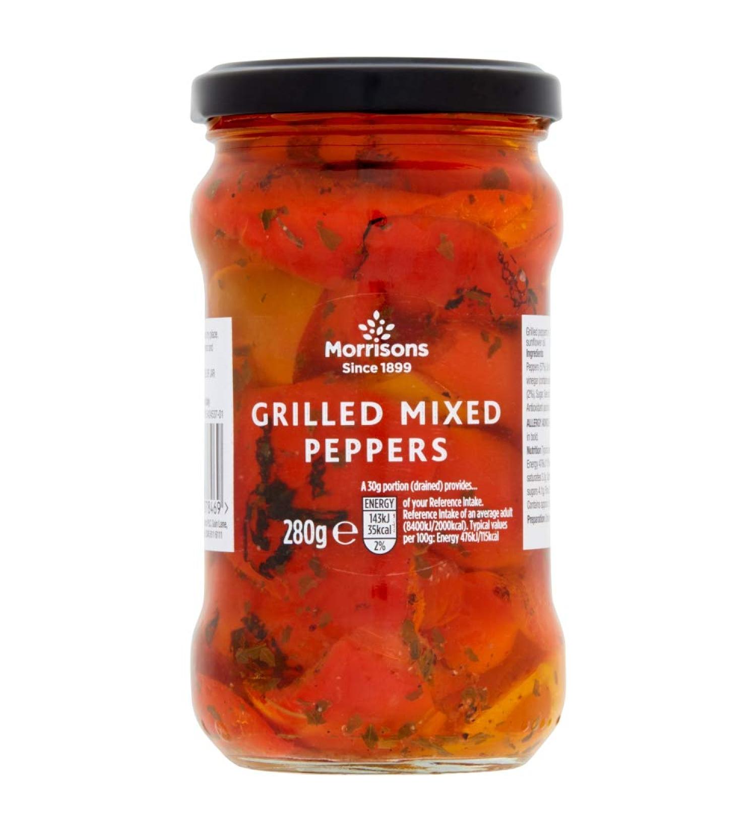 Morrisons Grilled Mixed Peppers 280 g x 6