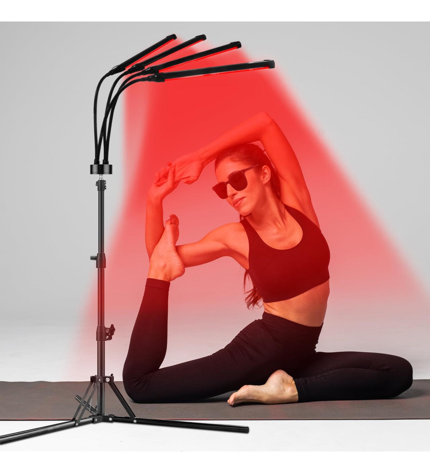Shyineyou Red Light Lamp 180LEDs 660&850 Infrared Light Lamp with Stand(15"-60") Deep Red Light Lamp for Home/Office Use - Buy Online on SooperMarket.com