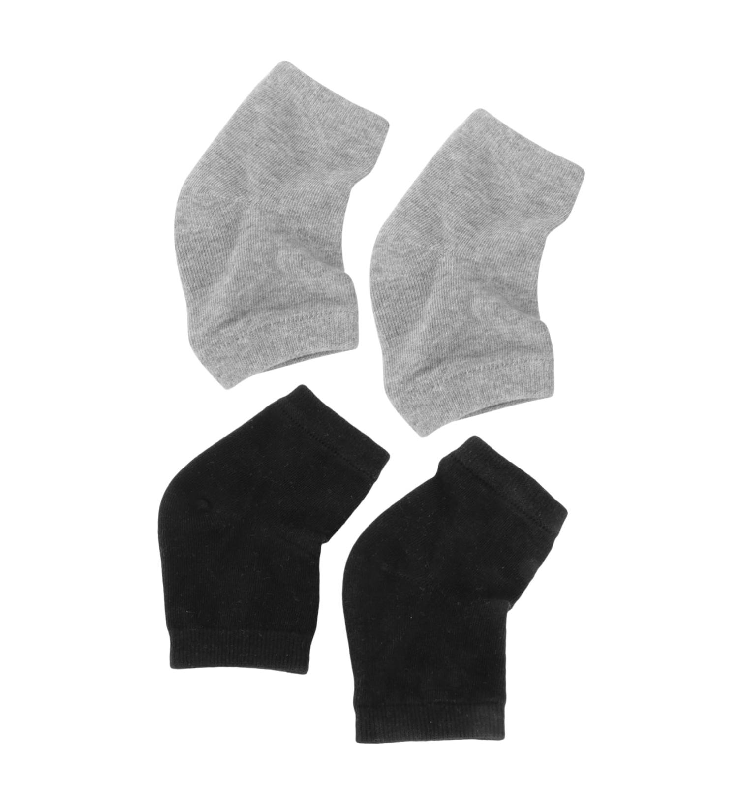 Mikinona 2 Pairs Gel Heel Socks Foot Lotion Spa Socks Sleep Spa Socks Gel Moisturising Socks Heel Repair Socks Moisturizing Feet Sock No Slip Spa Socks Gel Ankle Socks Gel Lining Cotton - Buy Online on SooperMarket.com