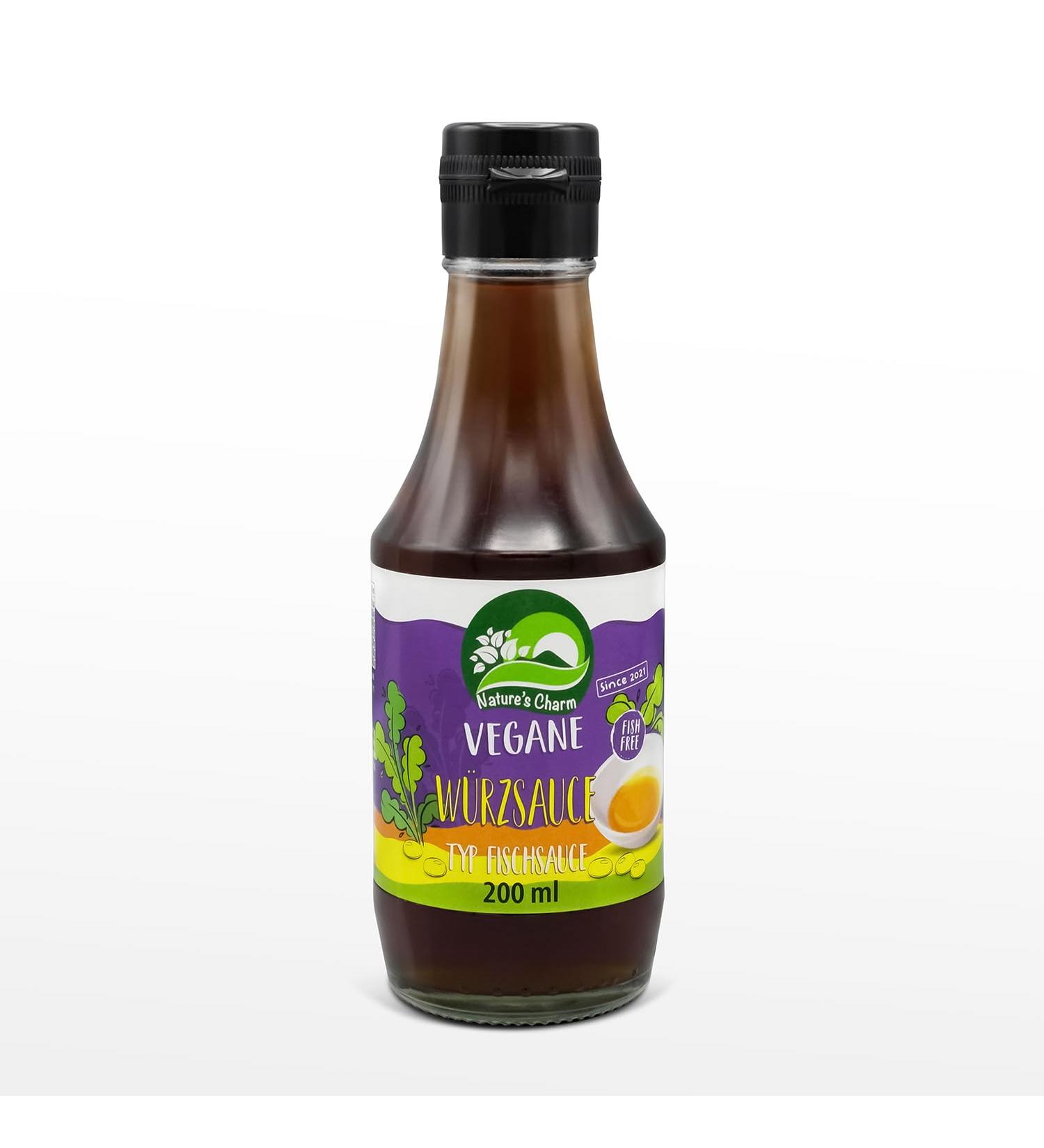 Natures Charm Vegan Fish Sauce - 200ml | Perfect for Seasoning & Refining | Shop Internationally - Buy Online on SooperMarket.com