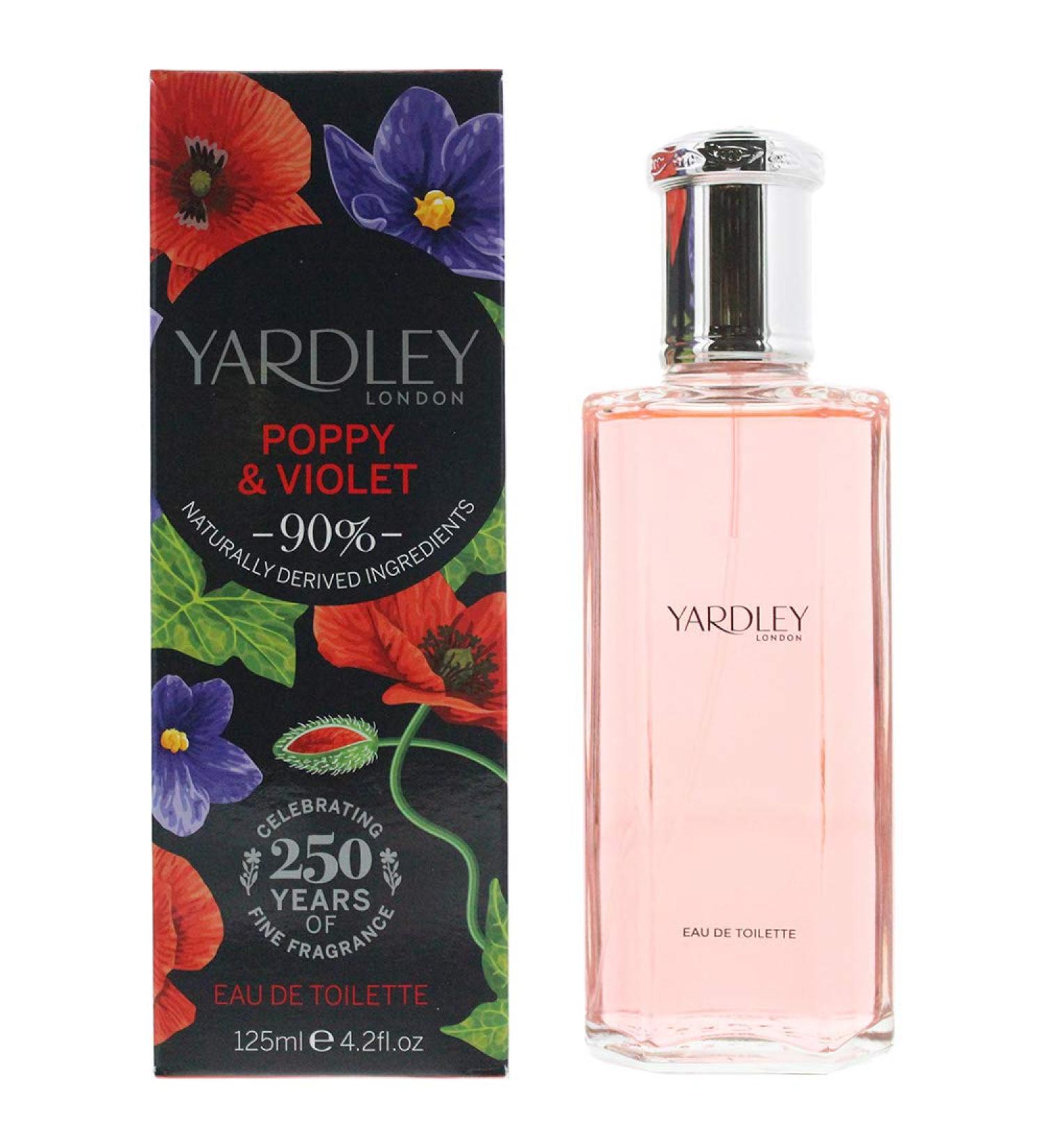 Yardley of London Poppy & Violet Eau de Toilette 125ml Poppy & Violet 4.2 Fl Oz (Pack of 1) - Buy Online on SooperMarket.com