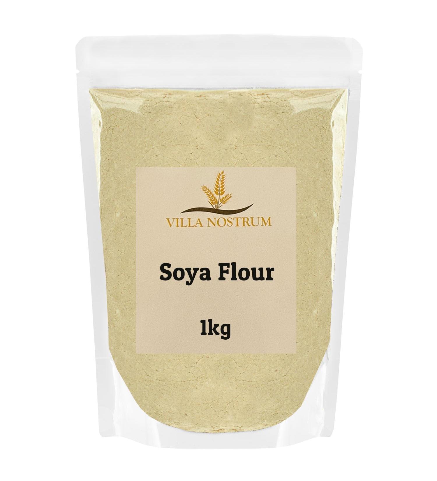 Soya Flour 1kg Dried Soy Powder Heat Treated High Protein by Villa Nostrum - Buy Online on SooperMarket.com