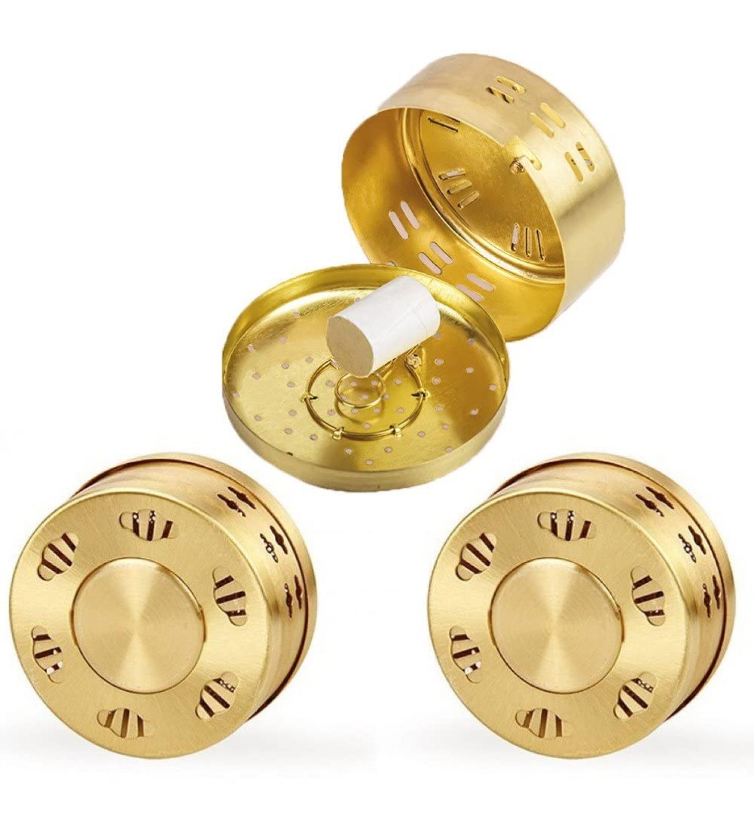 Pure Copper Moxibustion Box 3 Pcs Household Box Portable Moxibustion Tool Pure Copper Portable Moxibustion - Buy Online on SooperMarket.com