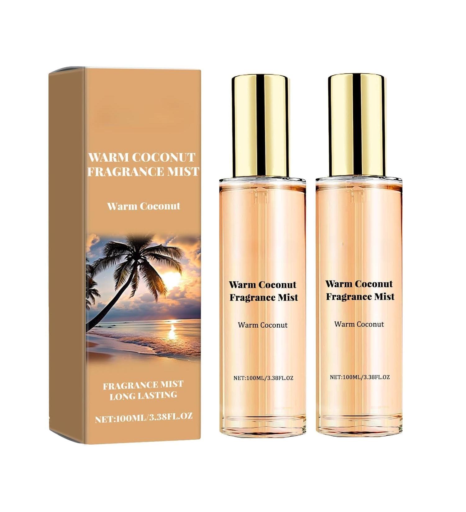 Warm Coconut Fragrance Mist Skin Body Mist Intimate Partner Perfumes for Women Long Lasting Fresh Perfume Spray Portable Natural Non-Greasy Dating Fragrance Warm Coconut (2 Pcs) - Buy Online on SooperMarket.com